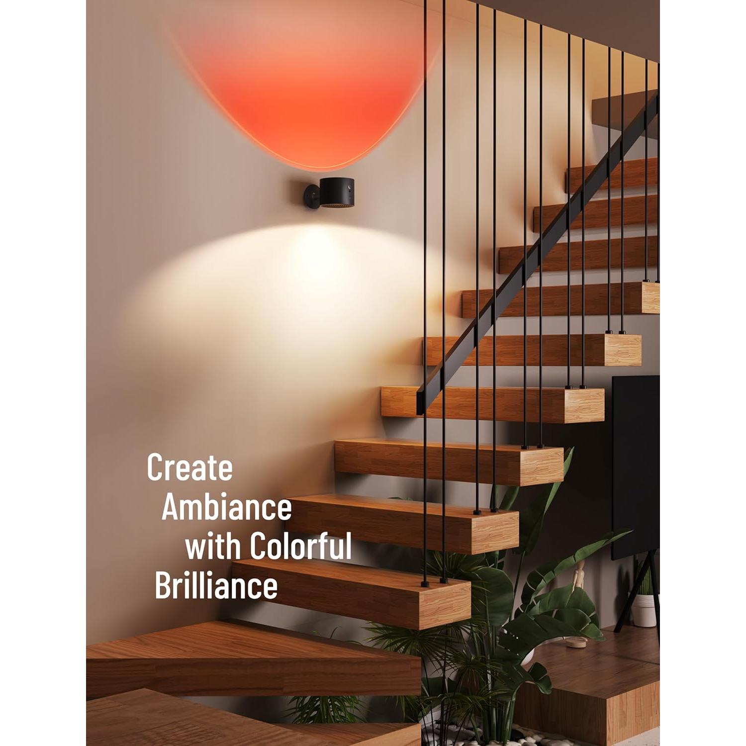 Luz de Pared Joyzy LED RGB Recargable con Control Remoto