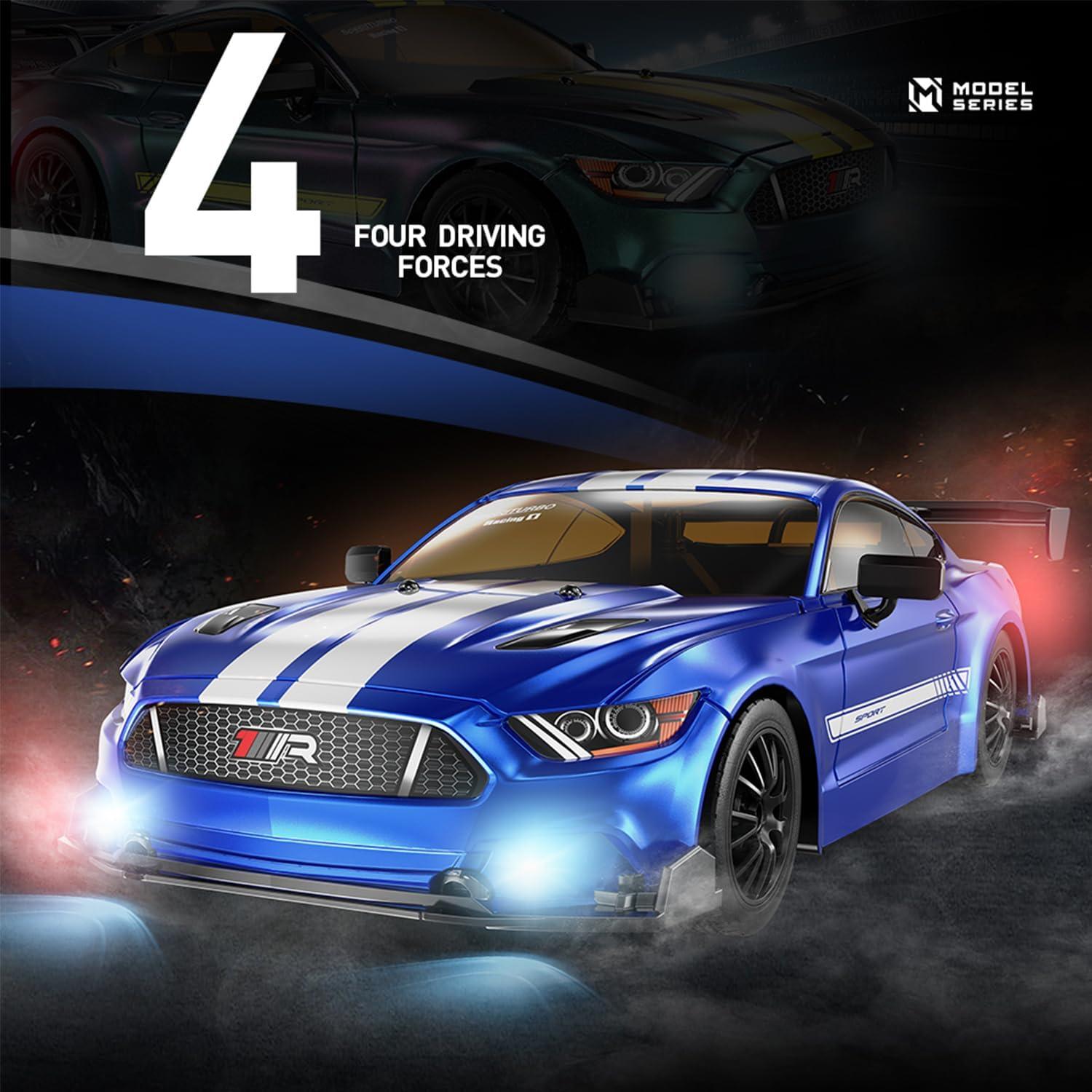 Coche RC Drift 4WD KAIMIO 1:16 30KM/H con Luces LED