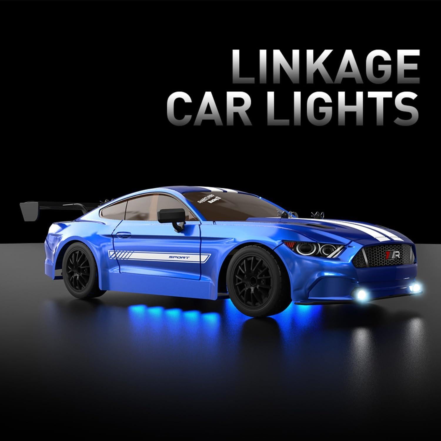 Coche RC Drift 4WD KAIMIO 1:16 30KM/H con Luces LED