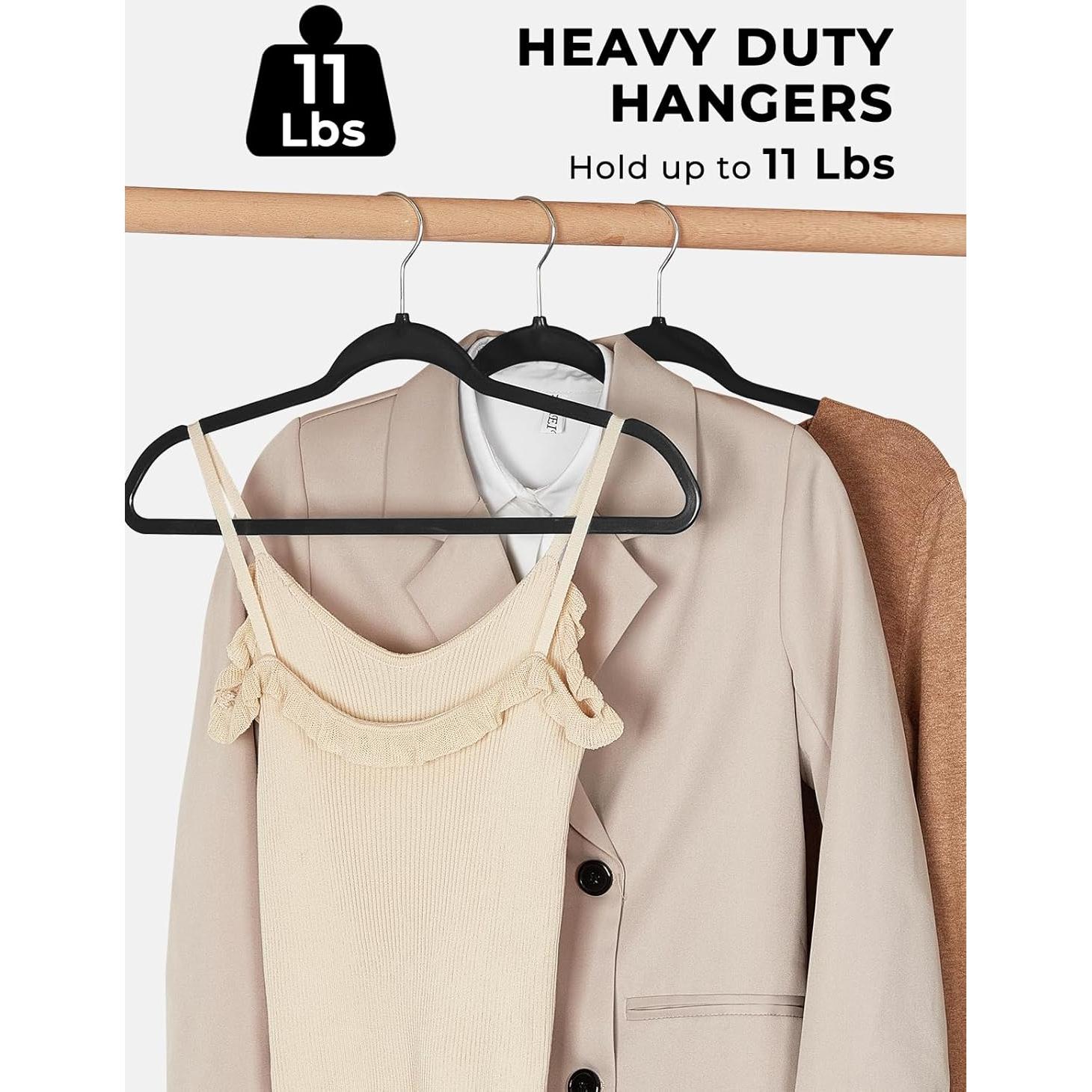 Perchas de Plástico SMARTOR 50 Unidades Alta Resistencia