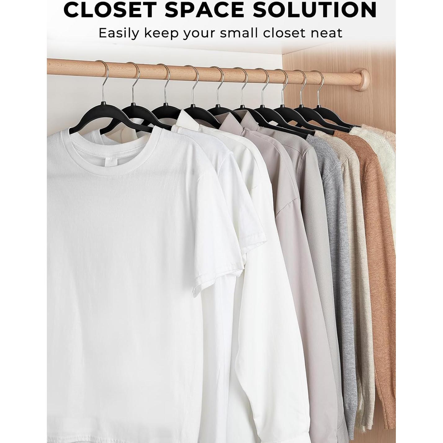 Perchas de Plástico SMARTOR 50 Unidades Alta Resistencia