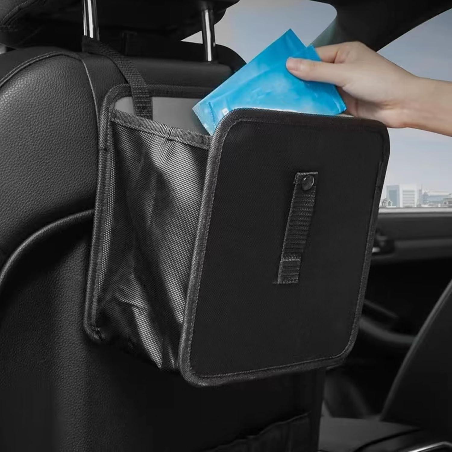 Basurero de Auto Couslcd Plegable 7L Impermeable Negro