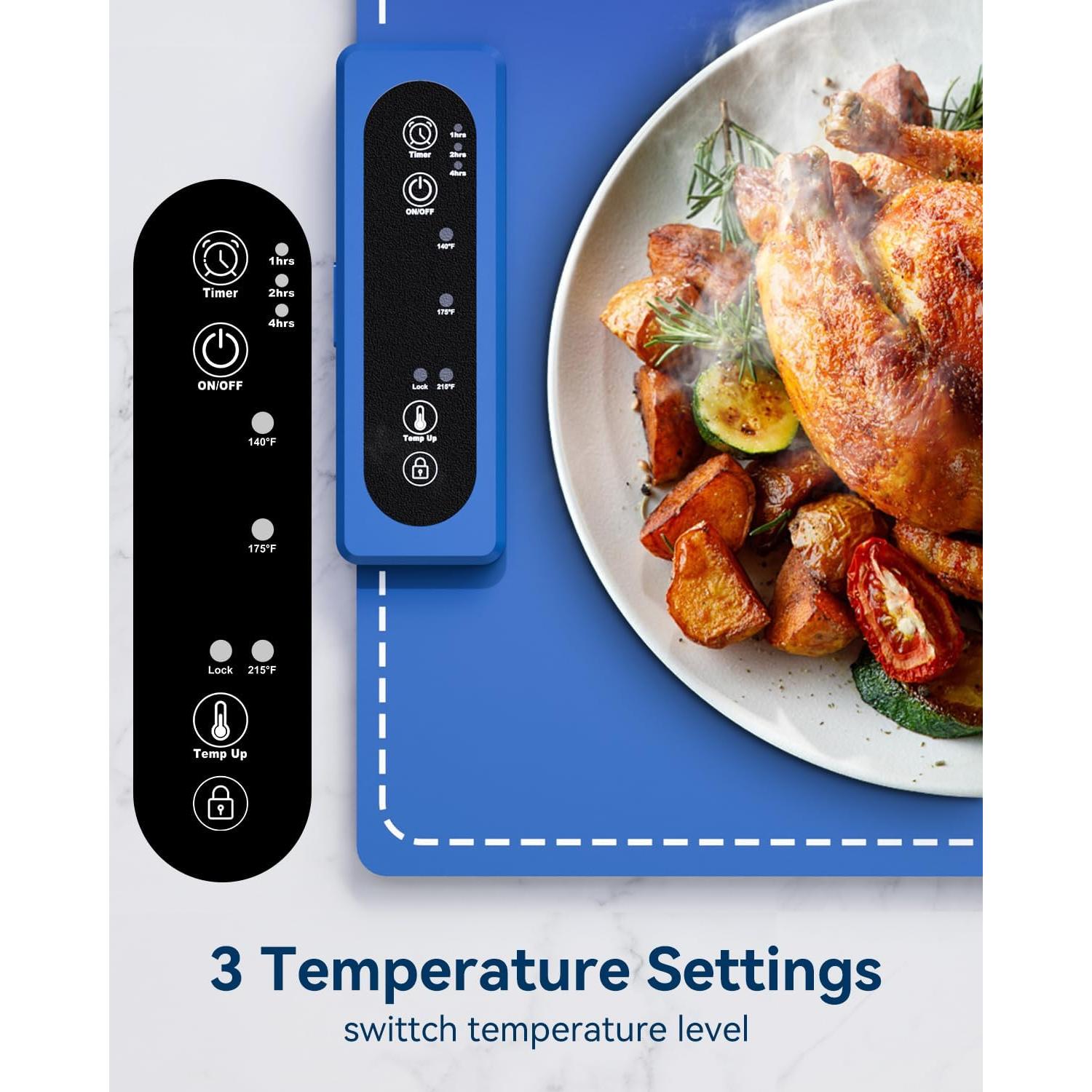 Bandeja Calentadora Eléctrica CAMKEY ZH-2401 60x38cm 3 Modos