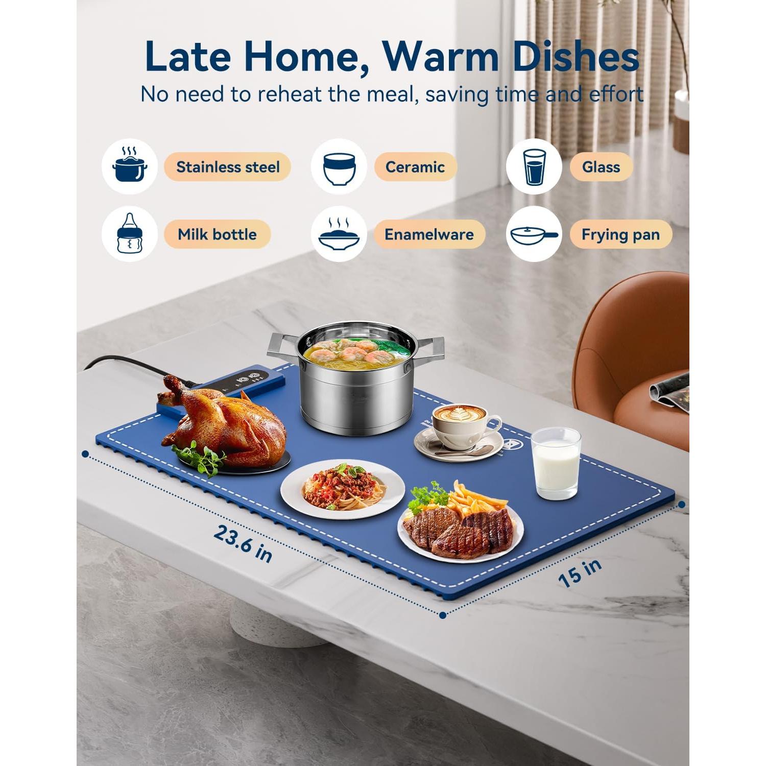 Bandeja Calentadora Eléctrica CAMKEY ZH-2401 60x38cm 3 Modos