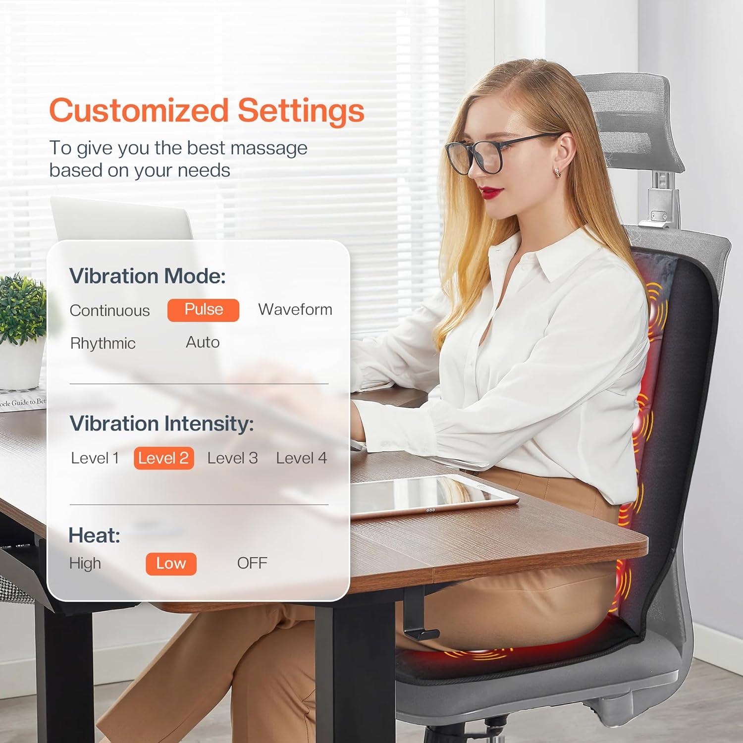 Almohadilla de Masaje CILI CL-2613 con Calor y 10 Motores