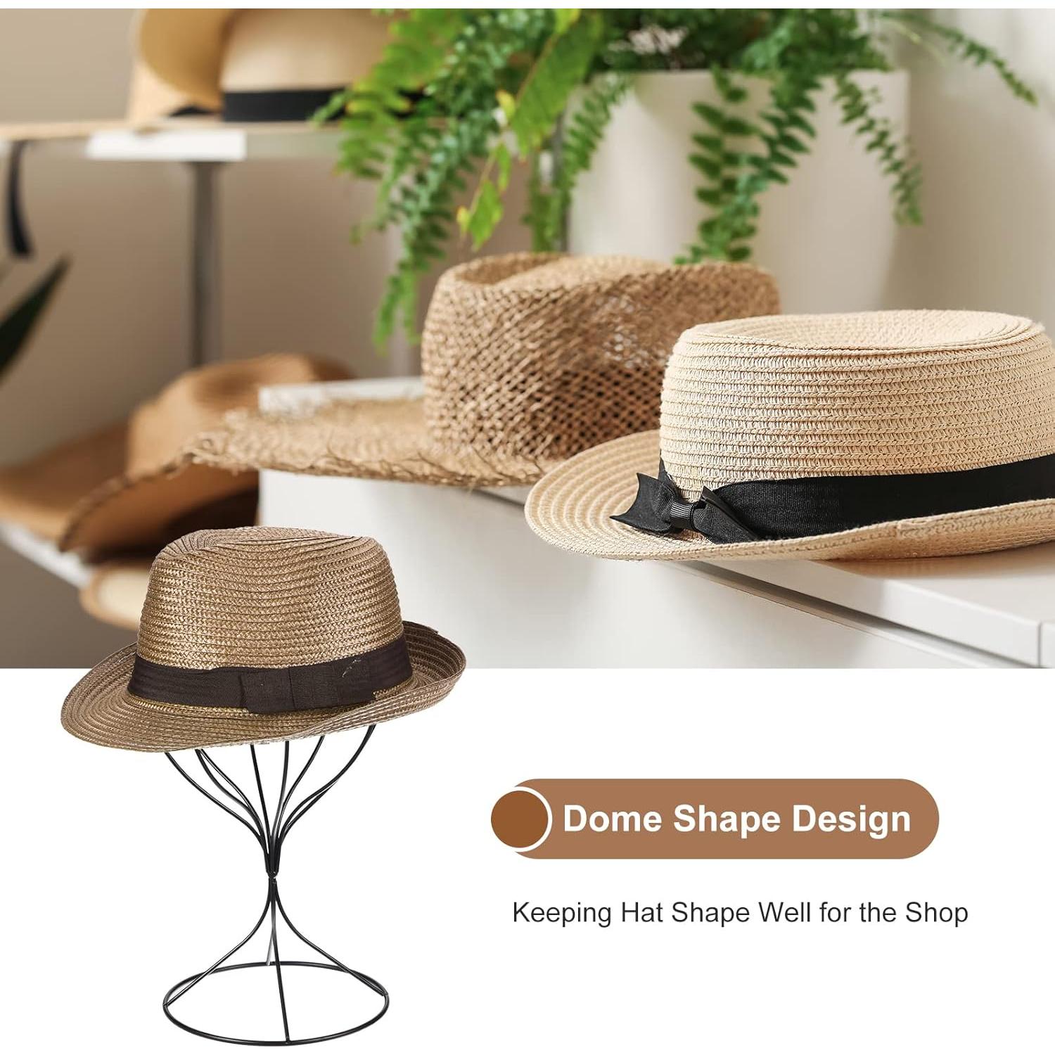 Soporte de Sombreros de Metal uxcell 32 cm Negro - 2 Piezas