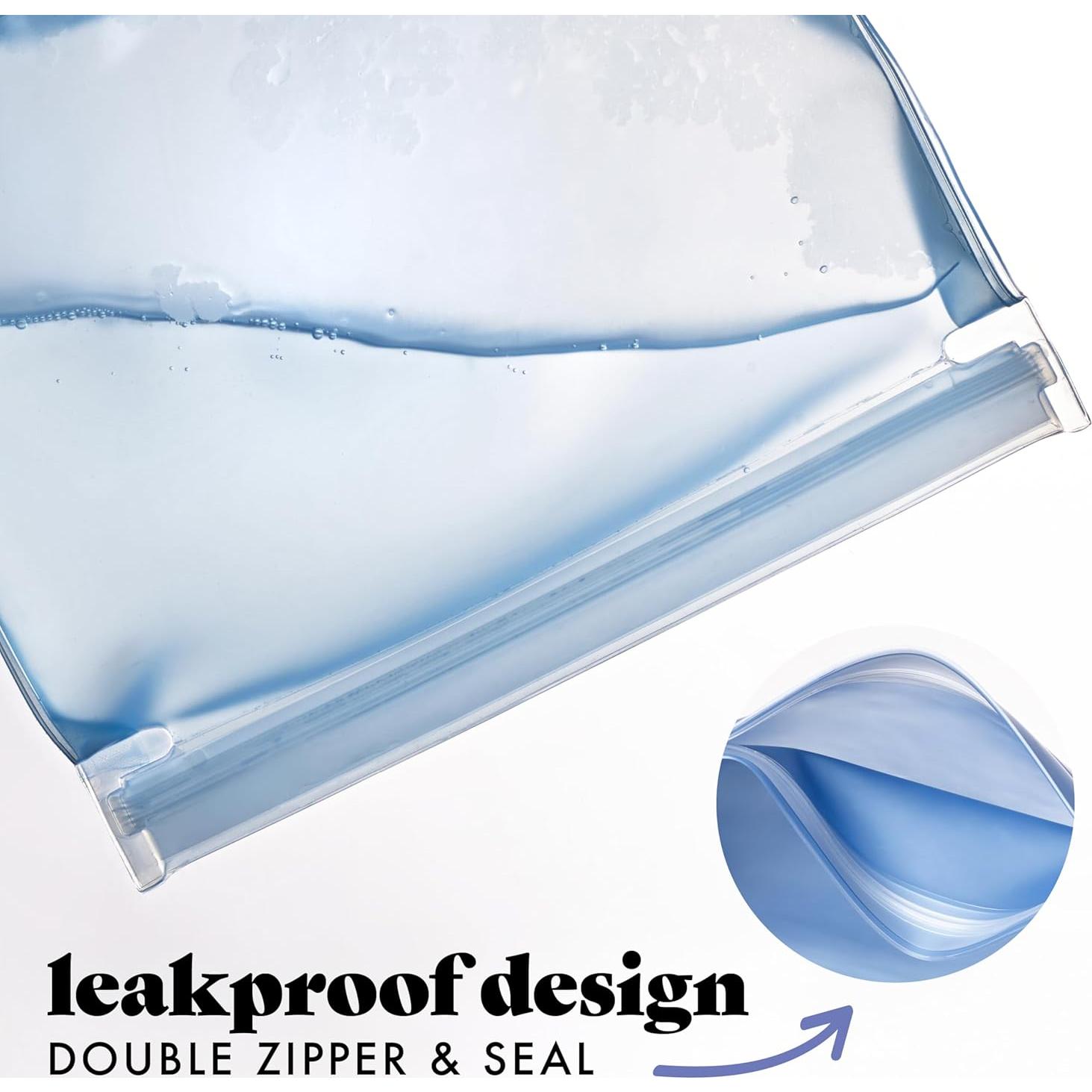 Bolsas de Almacenamiento Reutilizables Fit & Fresh 3 Piezas PEVA