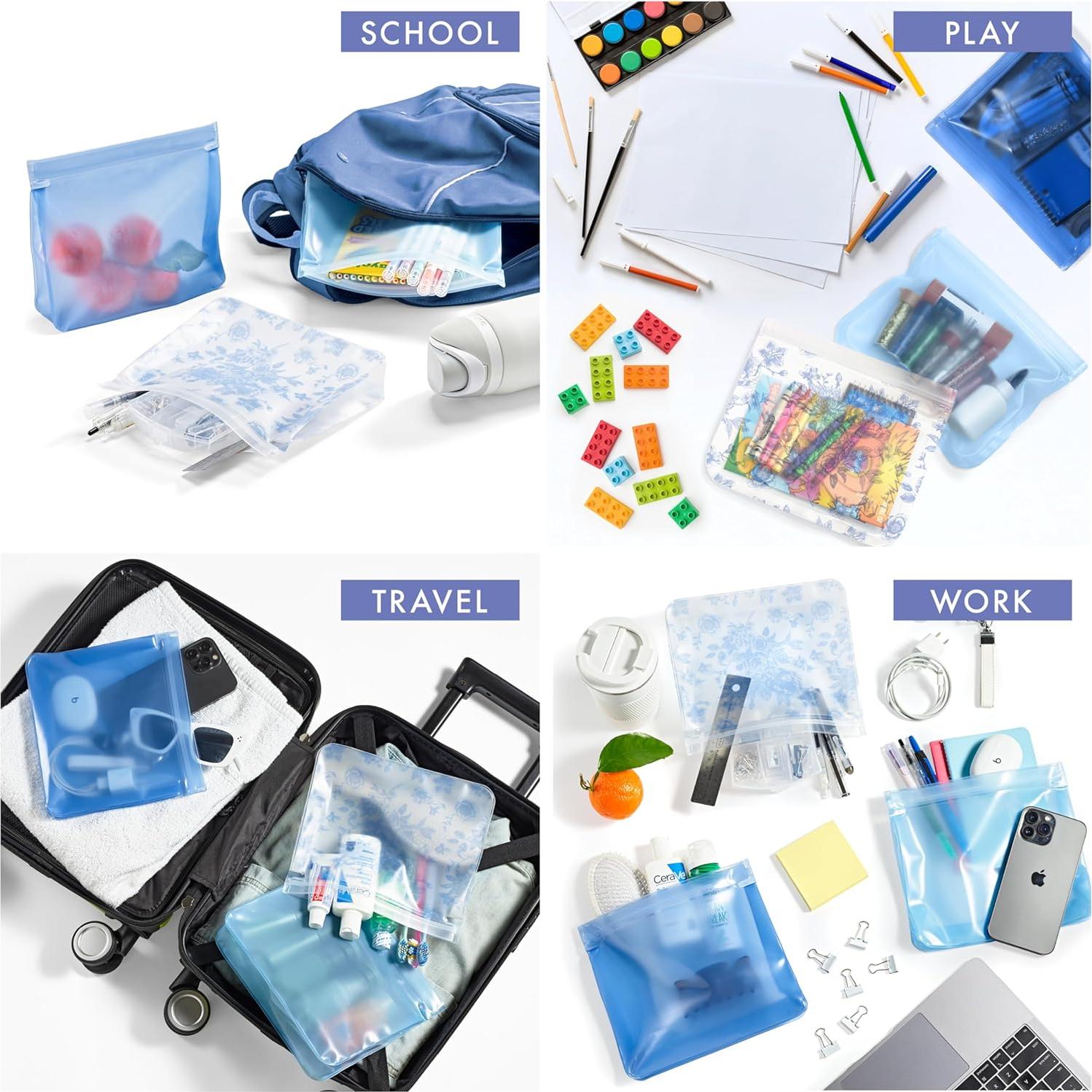 Bolsas de Almacenamiento Reutilizables Fit & Fresh 3 Piezas PEVA