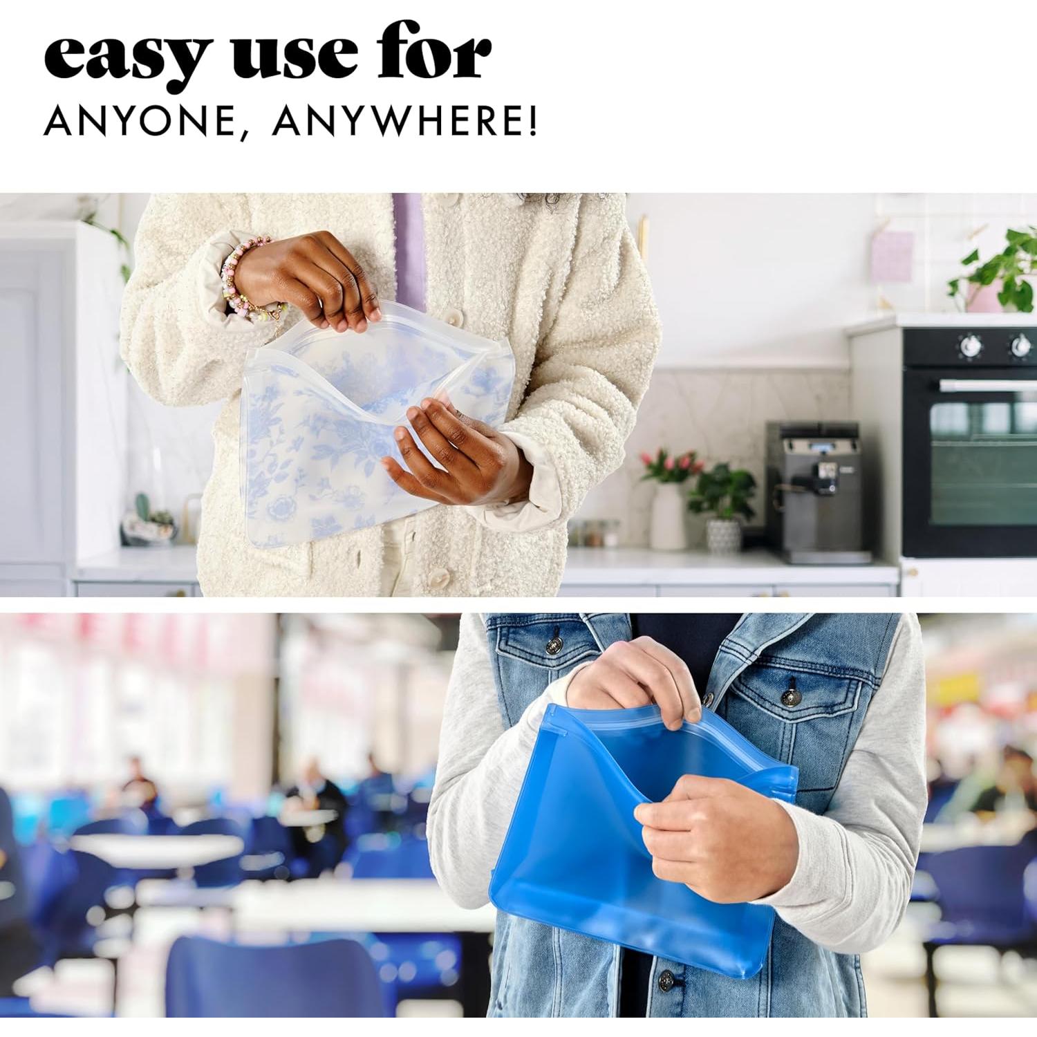 Bolsas de Almacenamiento Reutilizables Fit & Fresh 3 Piezas PEVA