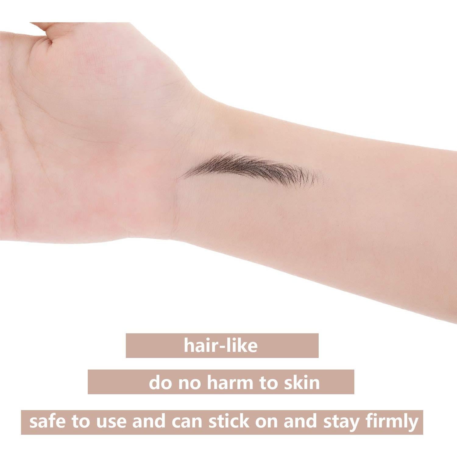 Stickers de Tatuajes de Cejas Blulu 9 Hojas 4D Impermeables