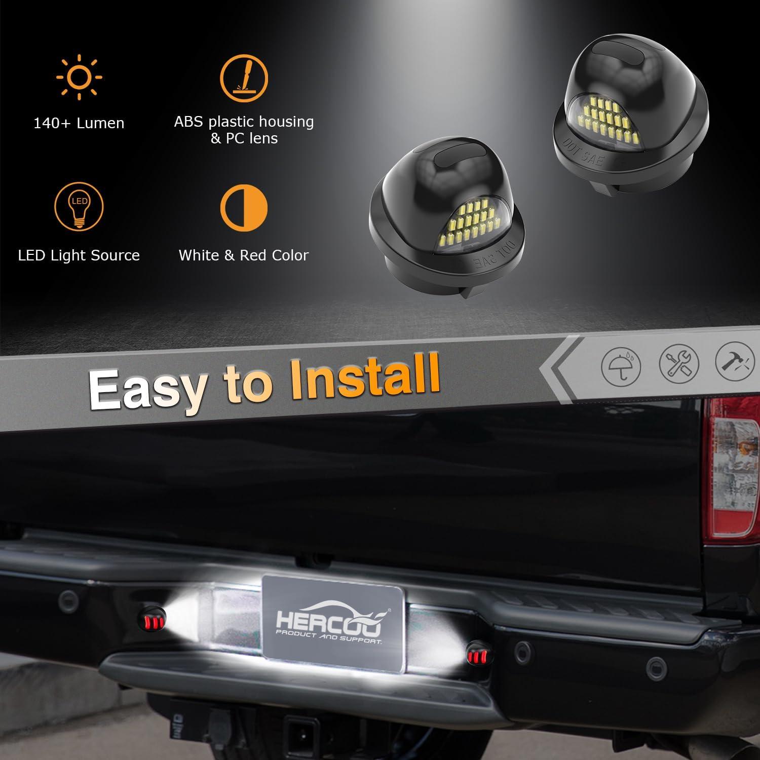 Luz de Placa de Licencia LED HERCOO para Ford y Lincoln