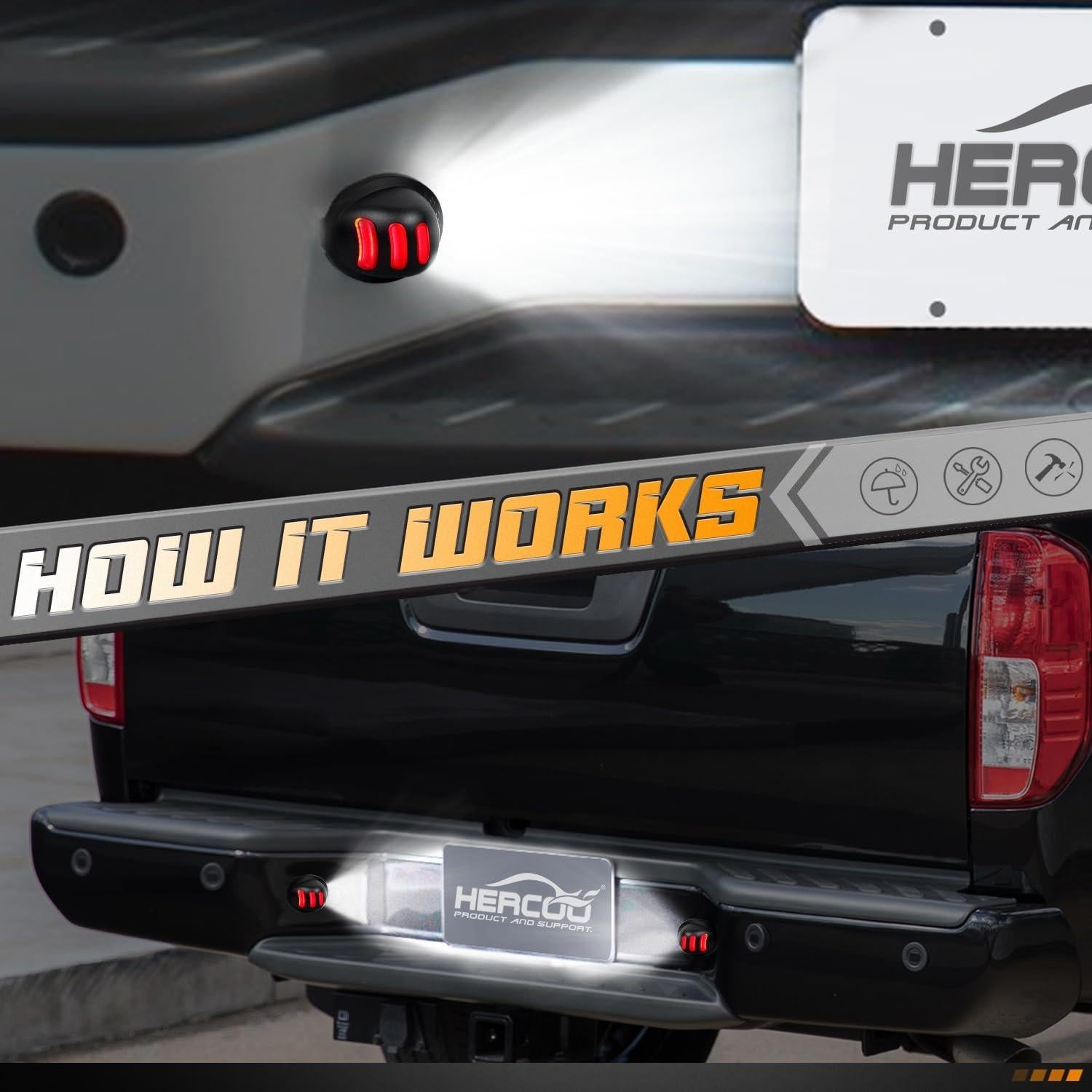 Luz de Placa de Licencia LED HERCOO para Ford y Lincoln