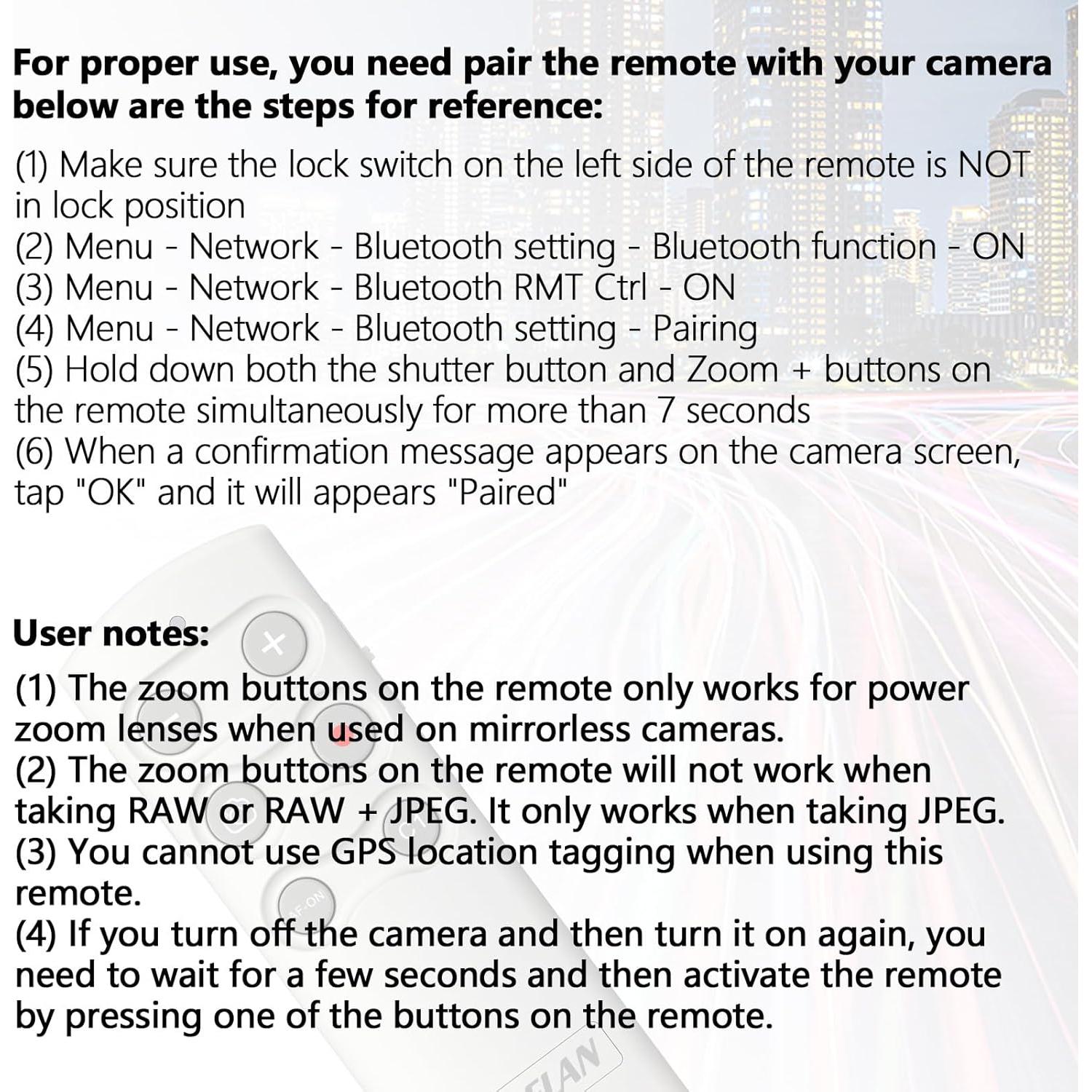 Trípode Grip Inalámbrico AODELAN con Control Remoto para Sony