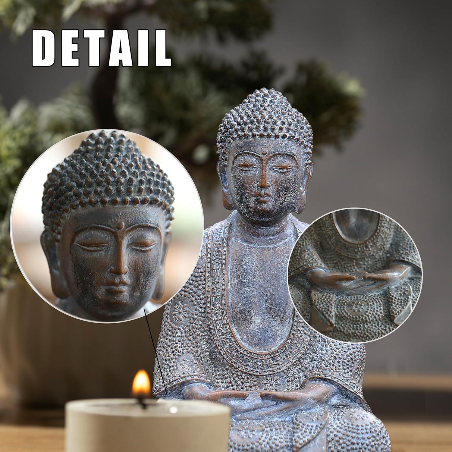 Estatua de Buda Tolatr de Resina 22 cm para Decoración Zen