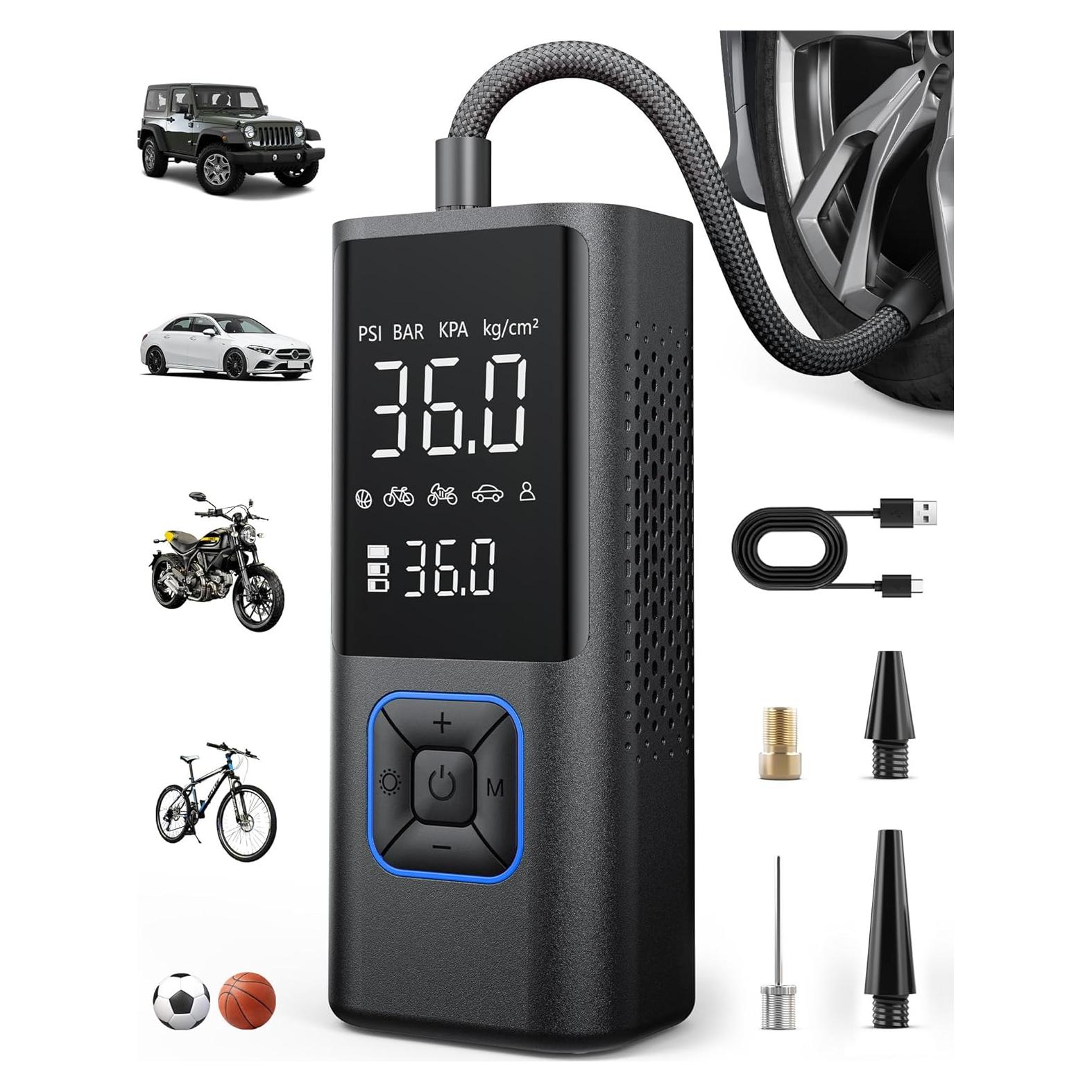 Compresor de Aire Portátil Powools ATJ-6988 150PSI Inalámbrico