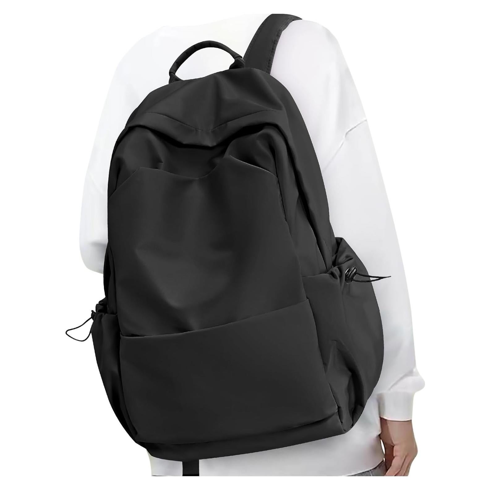 Mochila Escolar Grande Coofay Negra Impermeable 17L