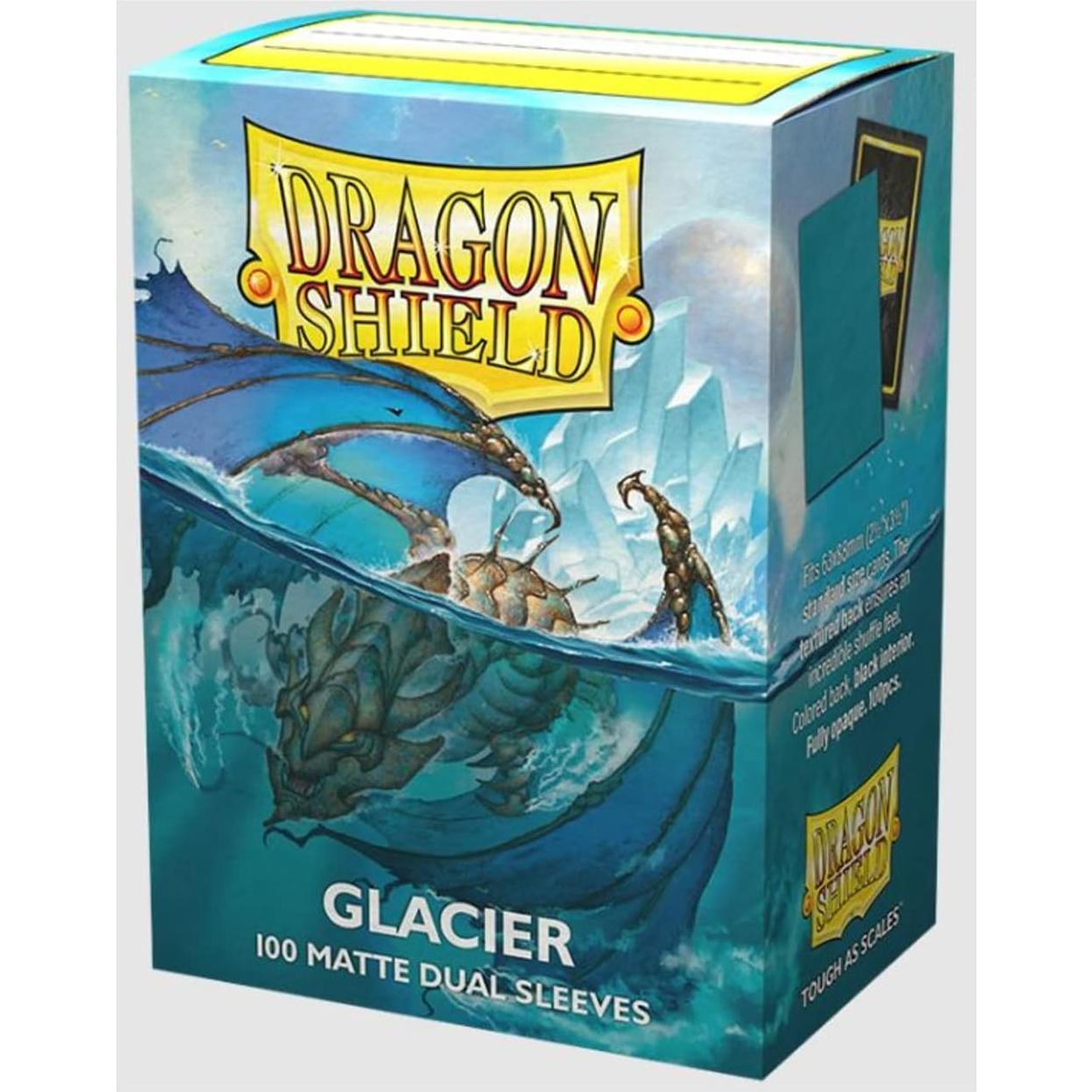 Mangas Dragon Shield Dual Mate Estándar 100 CT - Glaciar