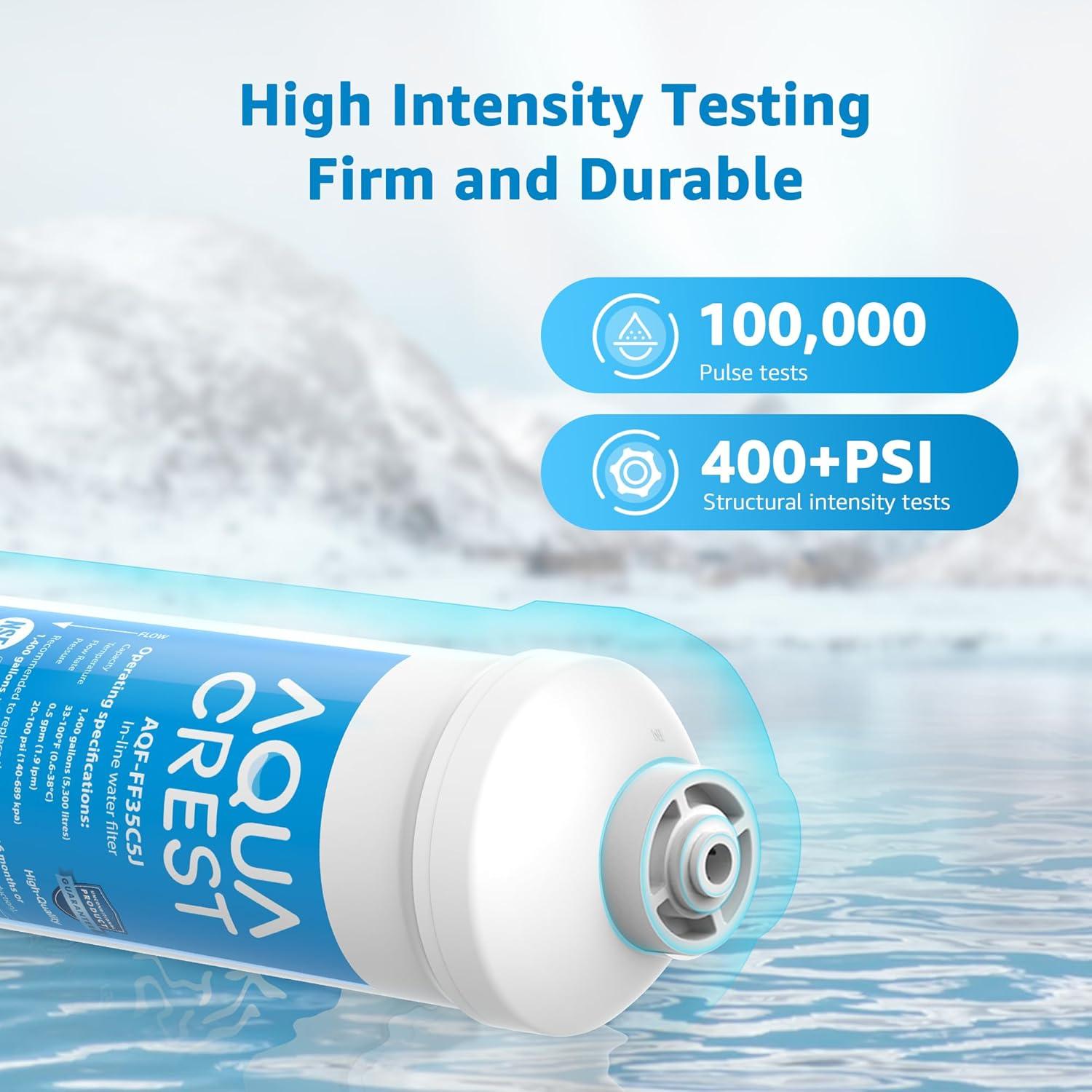 Filtro de Agua Inline Aqua Crest AQF-FF35, 2-Pack, NSF