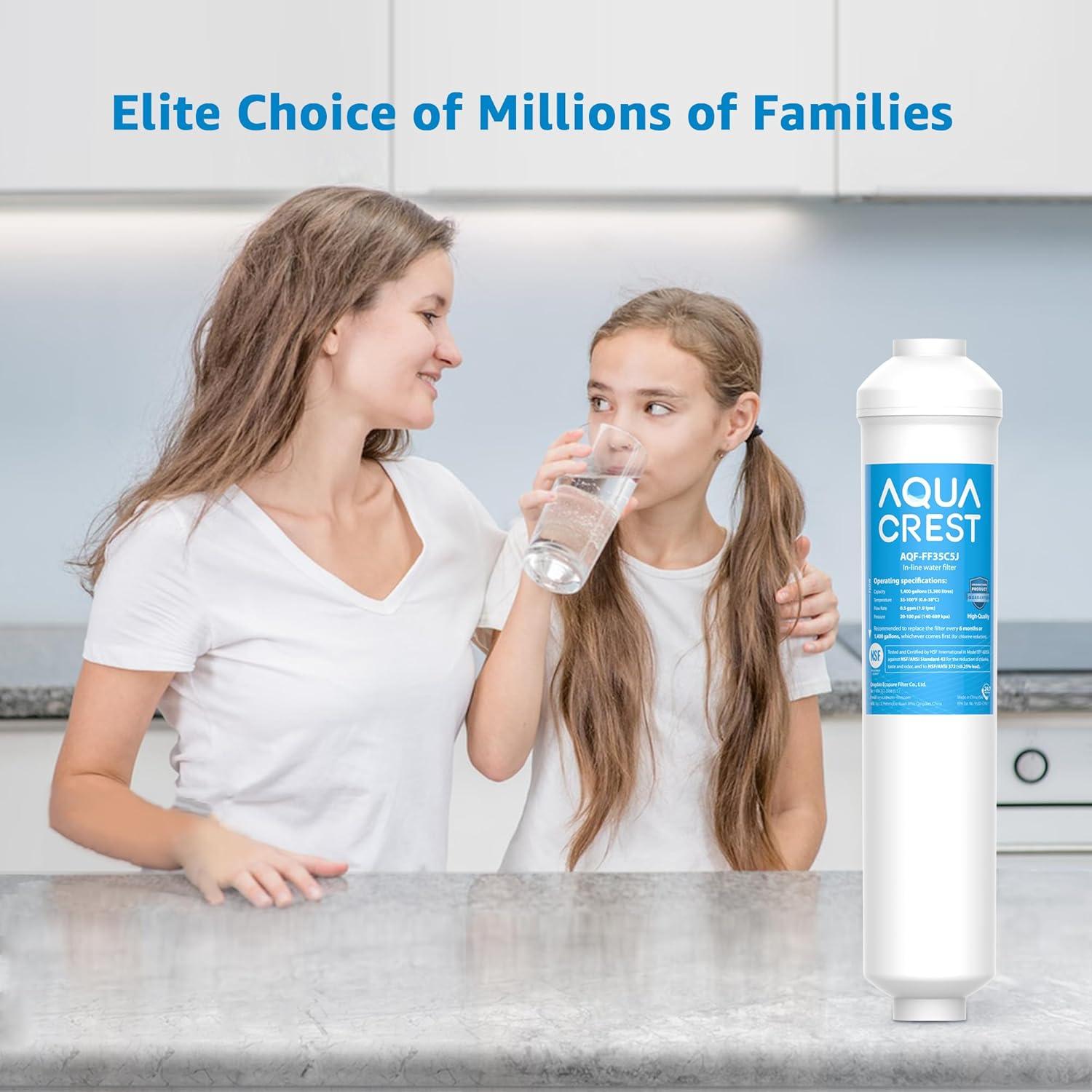 Filtro de Agua Inline Aqua Crest AQF-FF35, 2-Pack, NSF