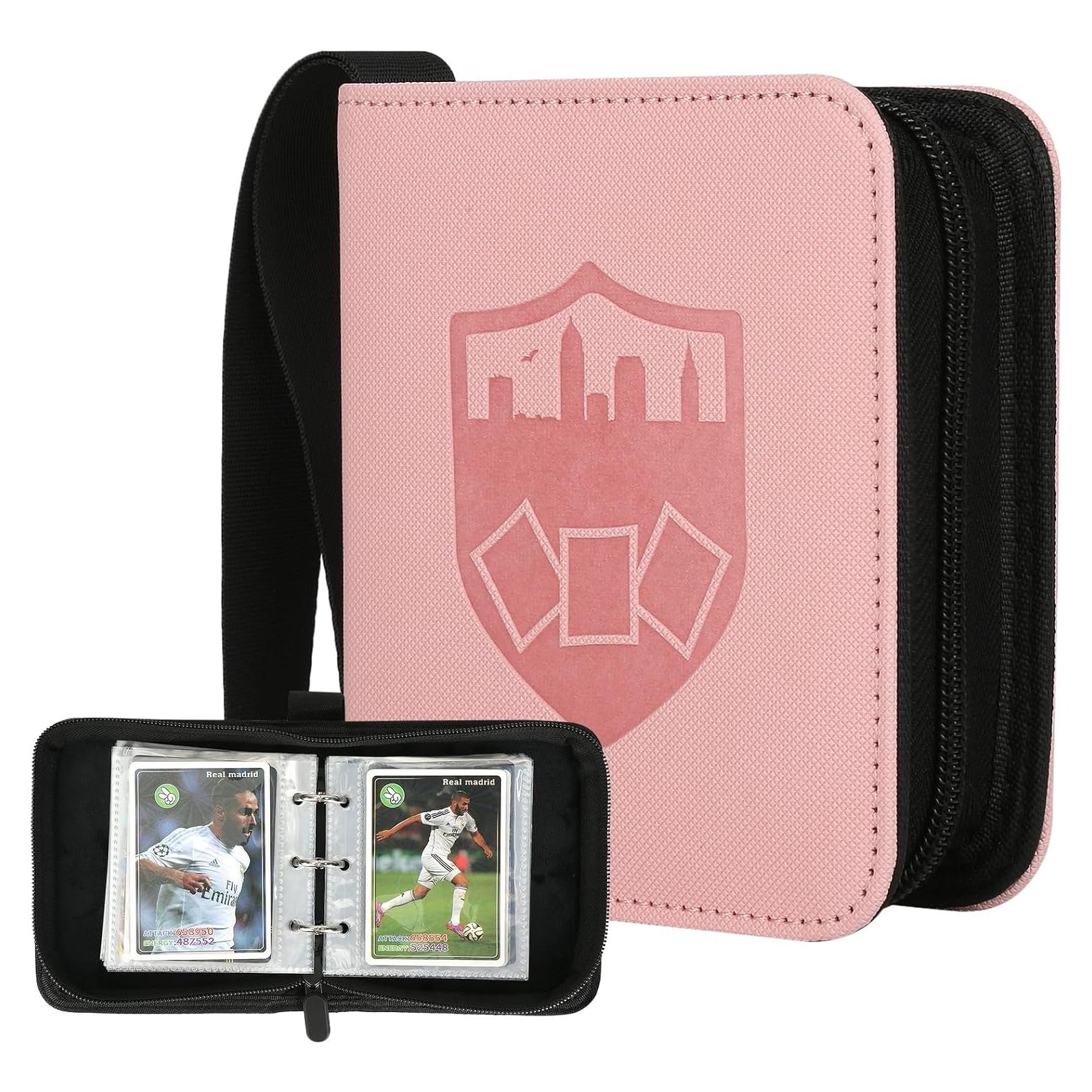 Carpeta de Tarjetas GERMUN 1 Pocket Rosa 80 Bolsillos