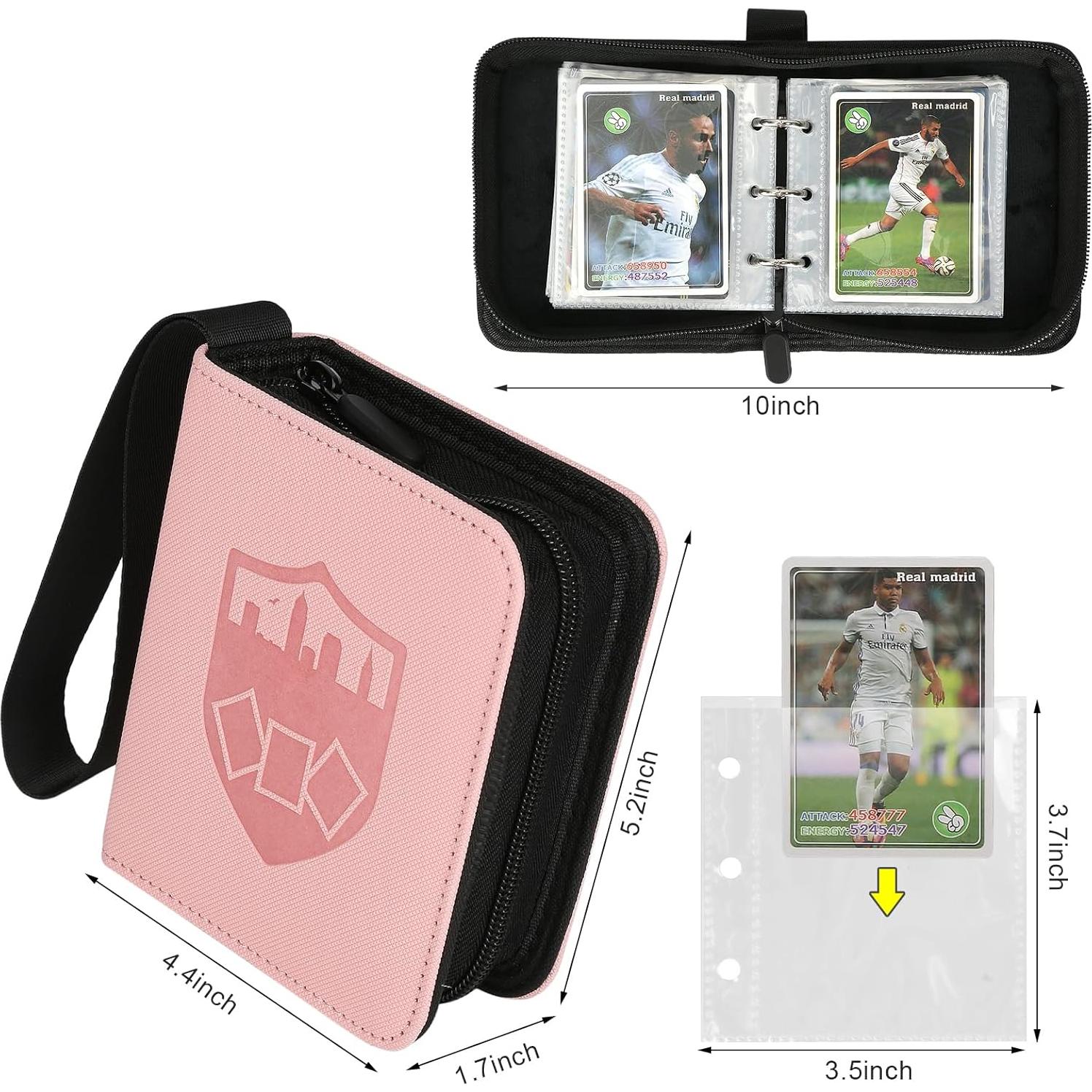 Carpeta de Tarjetas GERMUN 1 Pocket Rosa 80 Bolsillos