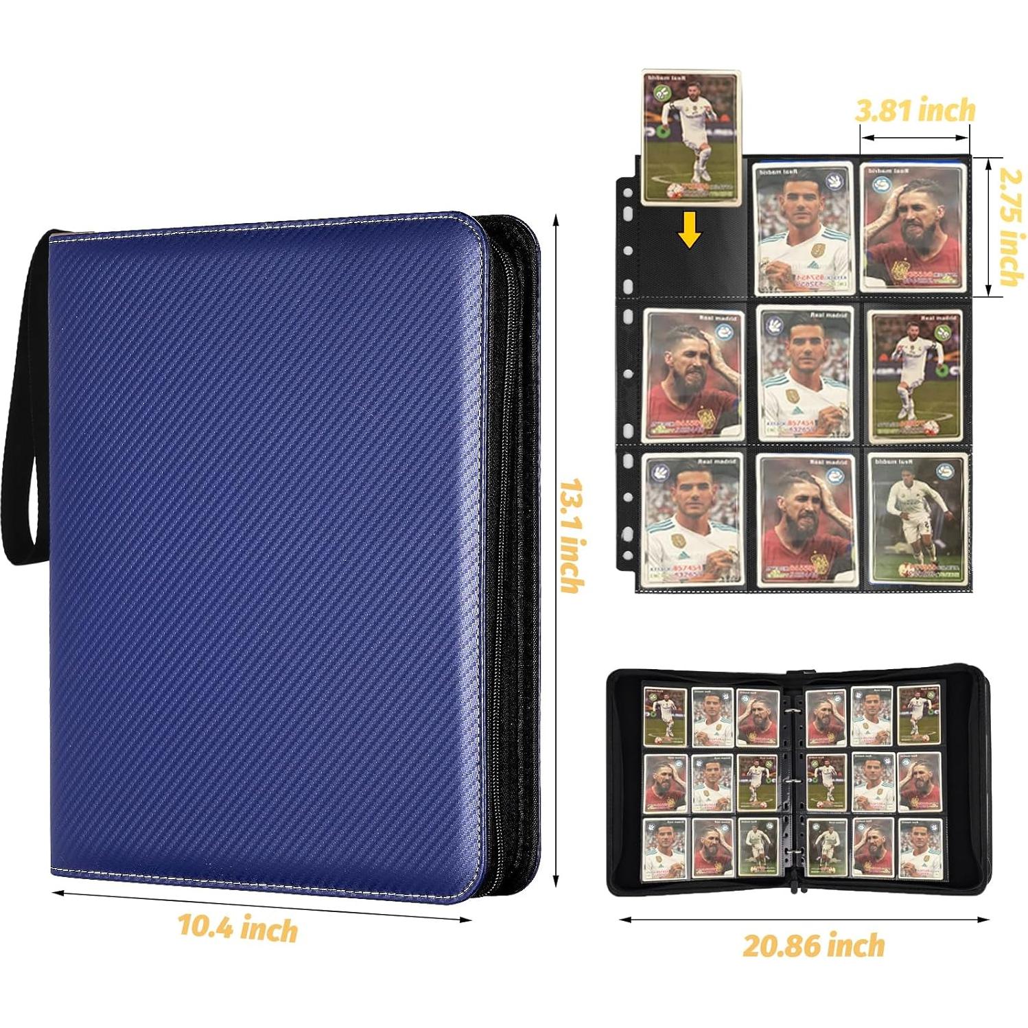 Carpeta de Tarjetas GERMUN TRADINGBINDER-003-1 720 Bolsillos Azul