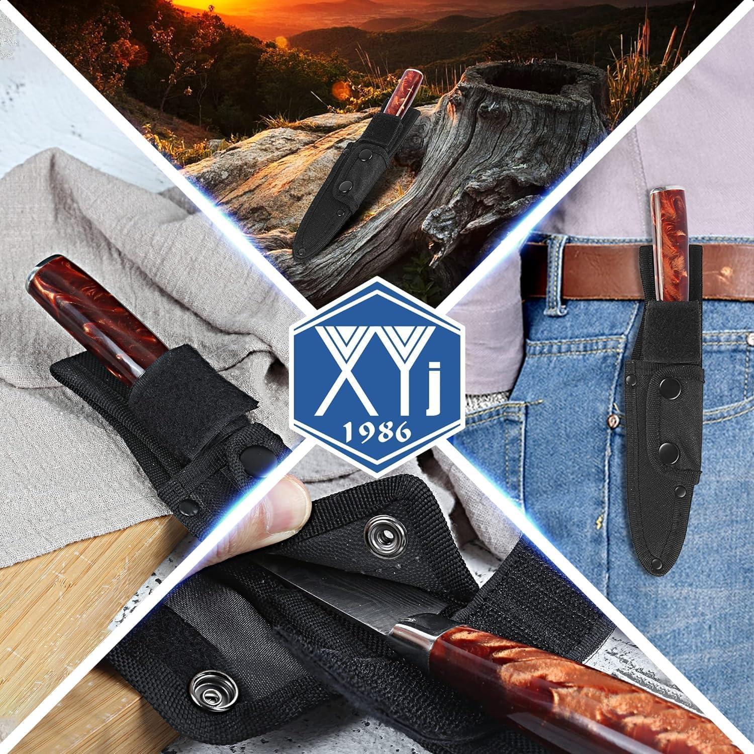 Funda Universal para Cuchillo XYJ de Tela Oxford Negra 14x5 cm