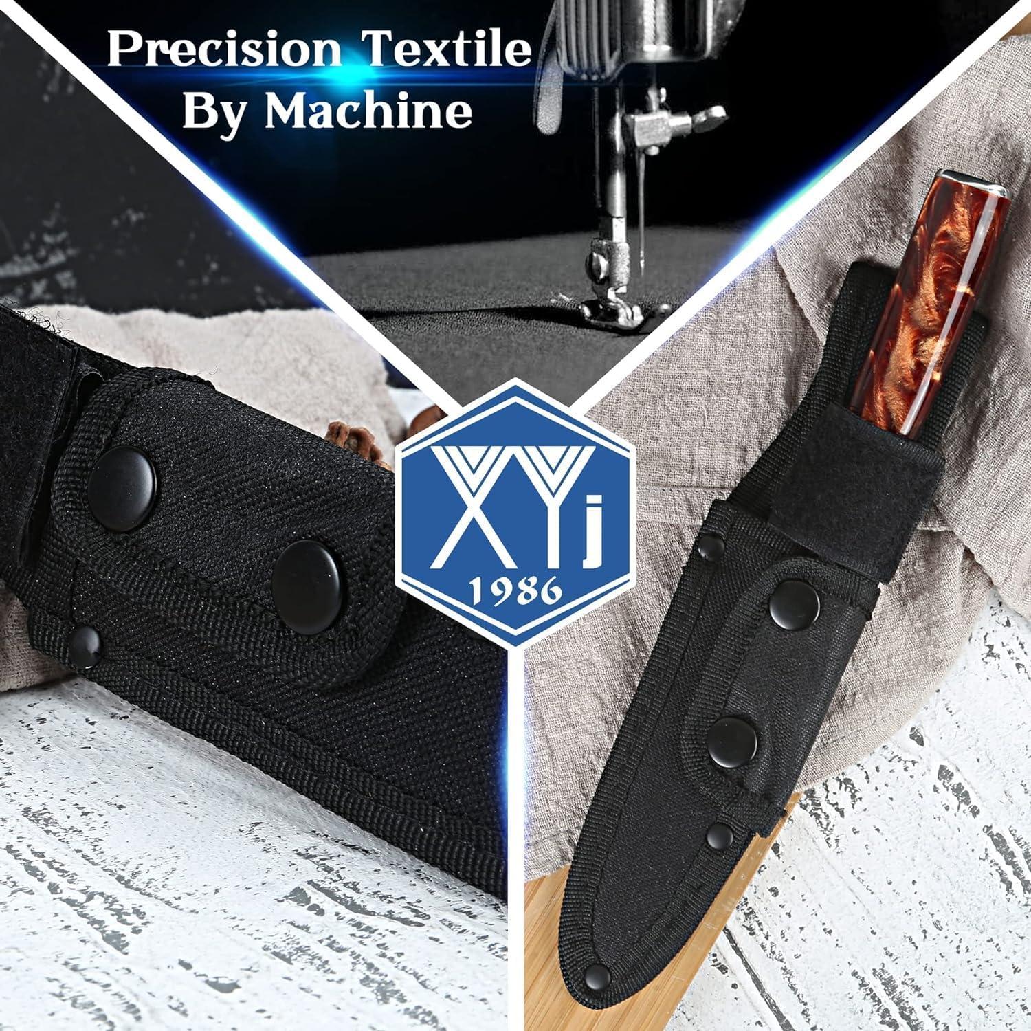 Funda Universal para Cuchillo XYJ de Tela Oxford Negra 14x5 cm