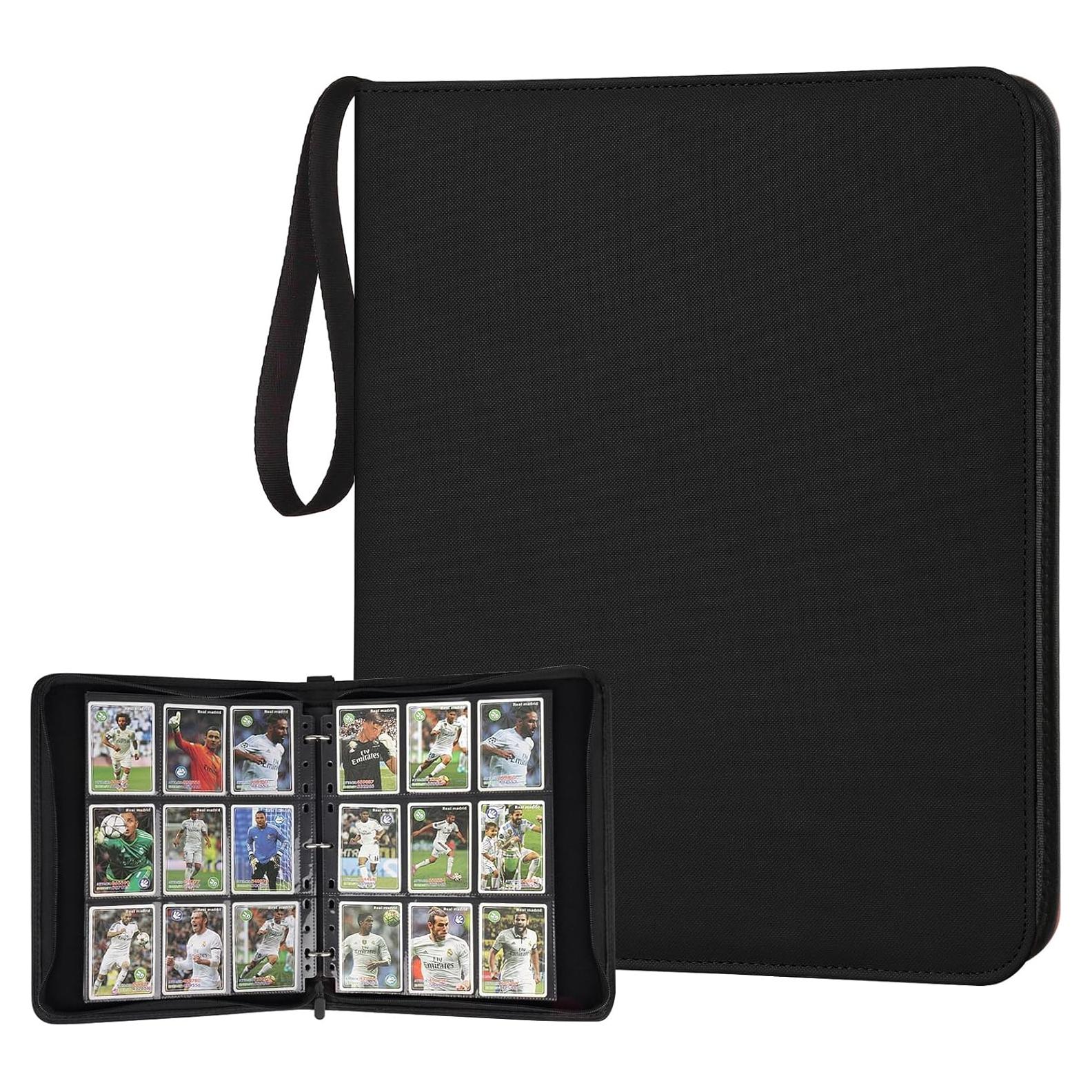 Carpeta de Tarjetas GERMUN 720 Bolsillos PU Negra