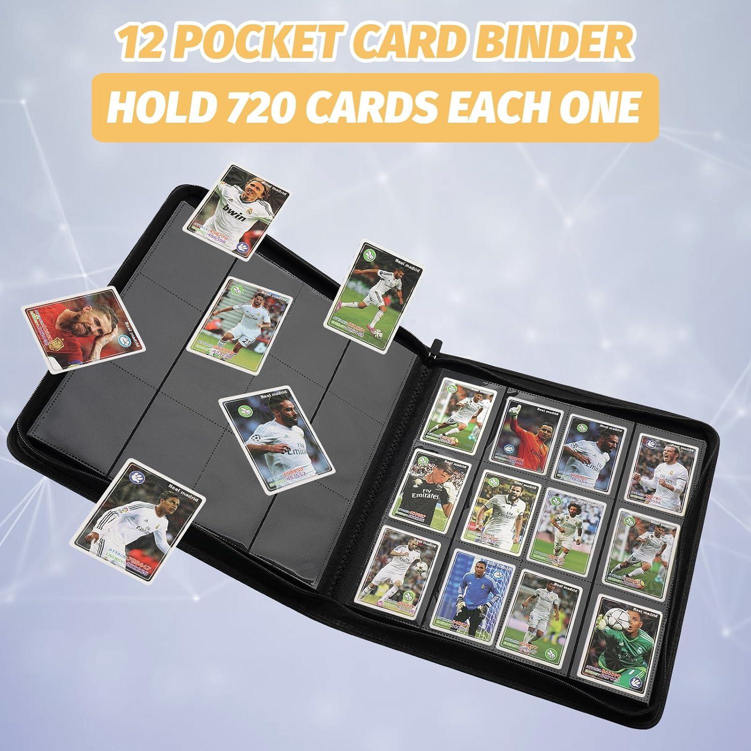 Carpeta de Tarjetas GERMUN 12 Bolsillos Púrpura para 720 Tarjetas