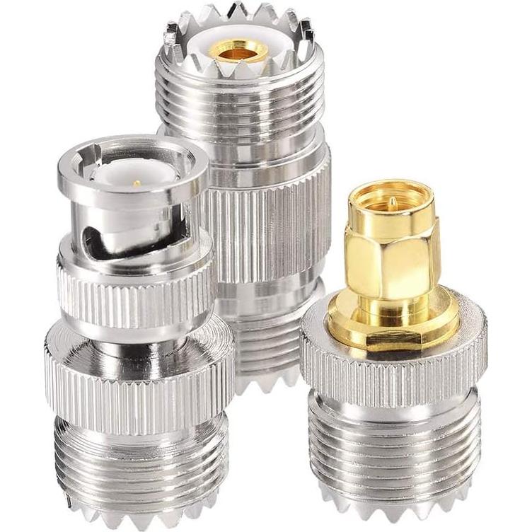 Cable Coaxial RG58 50cm Superbat UHF PL259 + Adaptadores