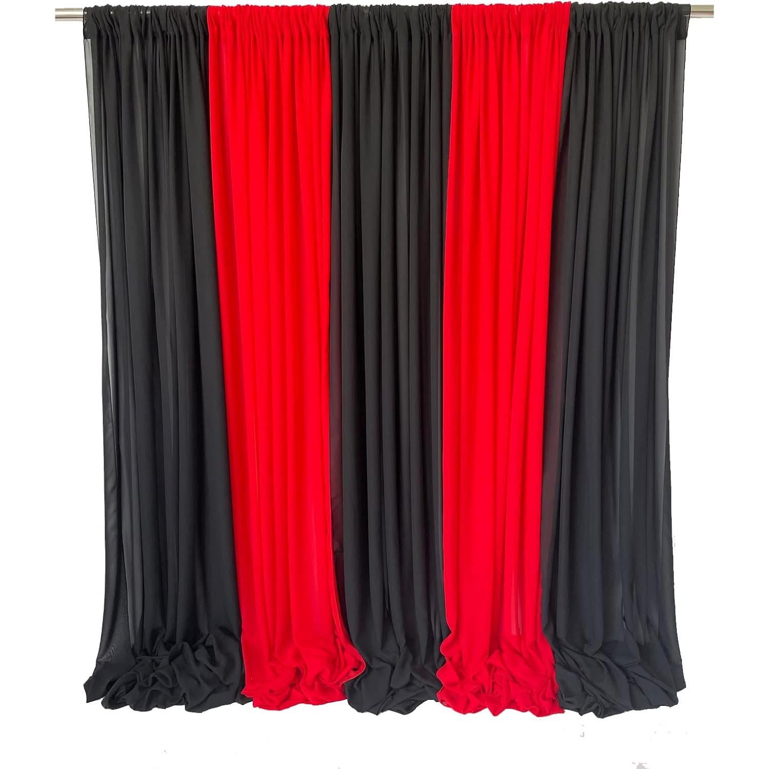 Cortinas de Gasa Transparente EHLDekol 3m x 3m para Bodas