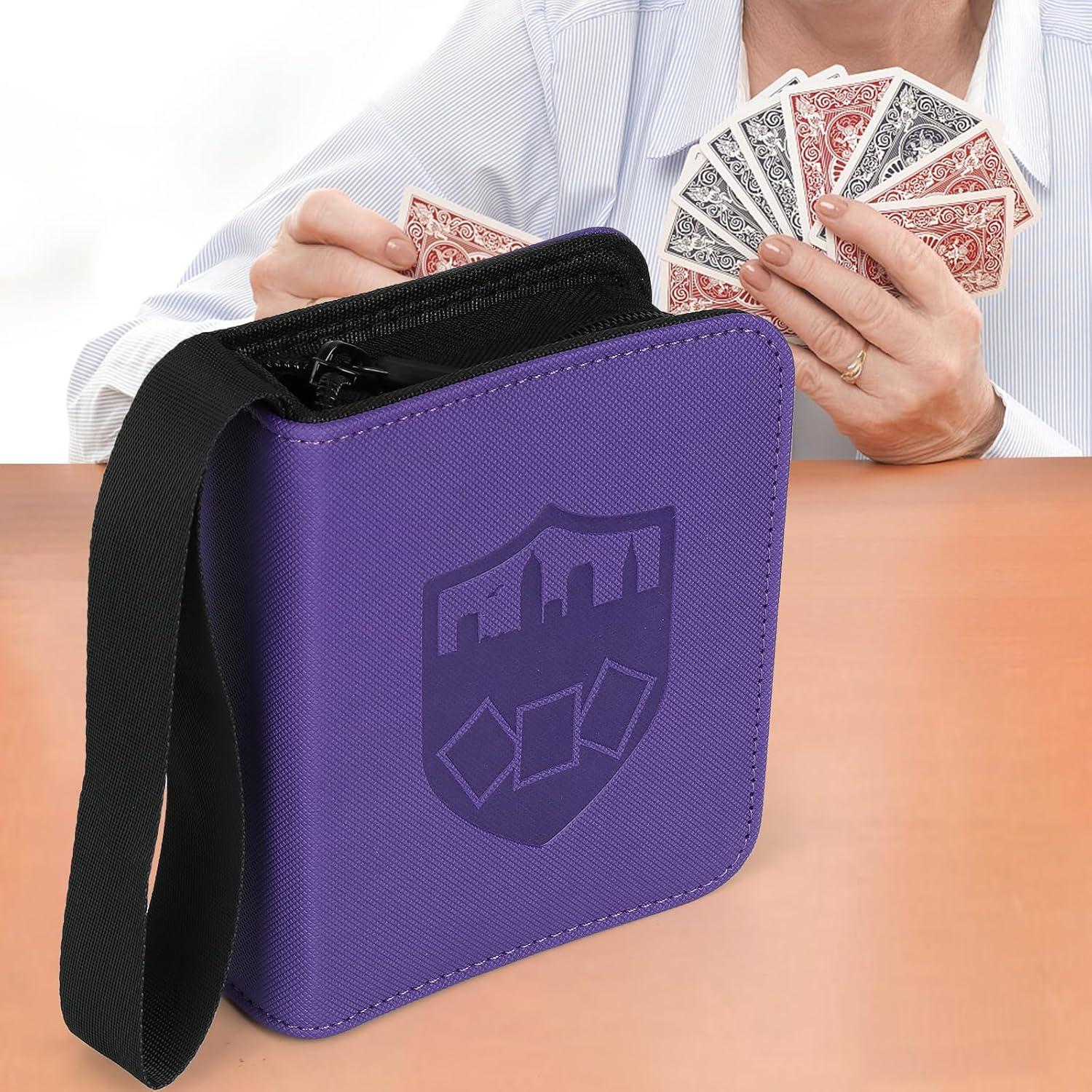 Carpeta de Tarjetas GERMUN 1 Pocket 80 Bolsillos Púrpura