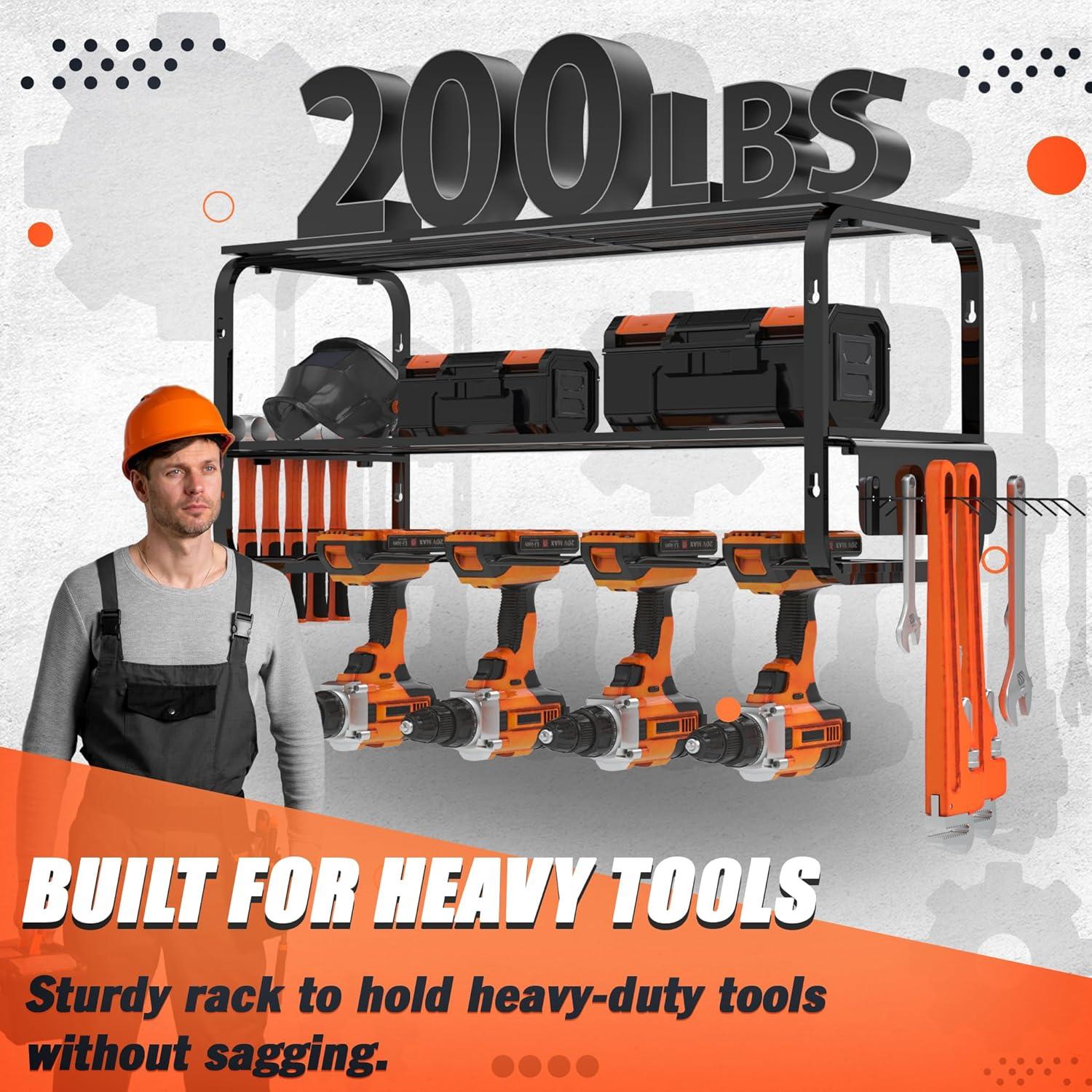 Organizador de Herramientas Zhirxo Montaje en Pared 3 Capas 90 Kg