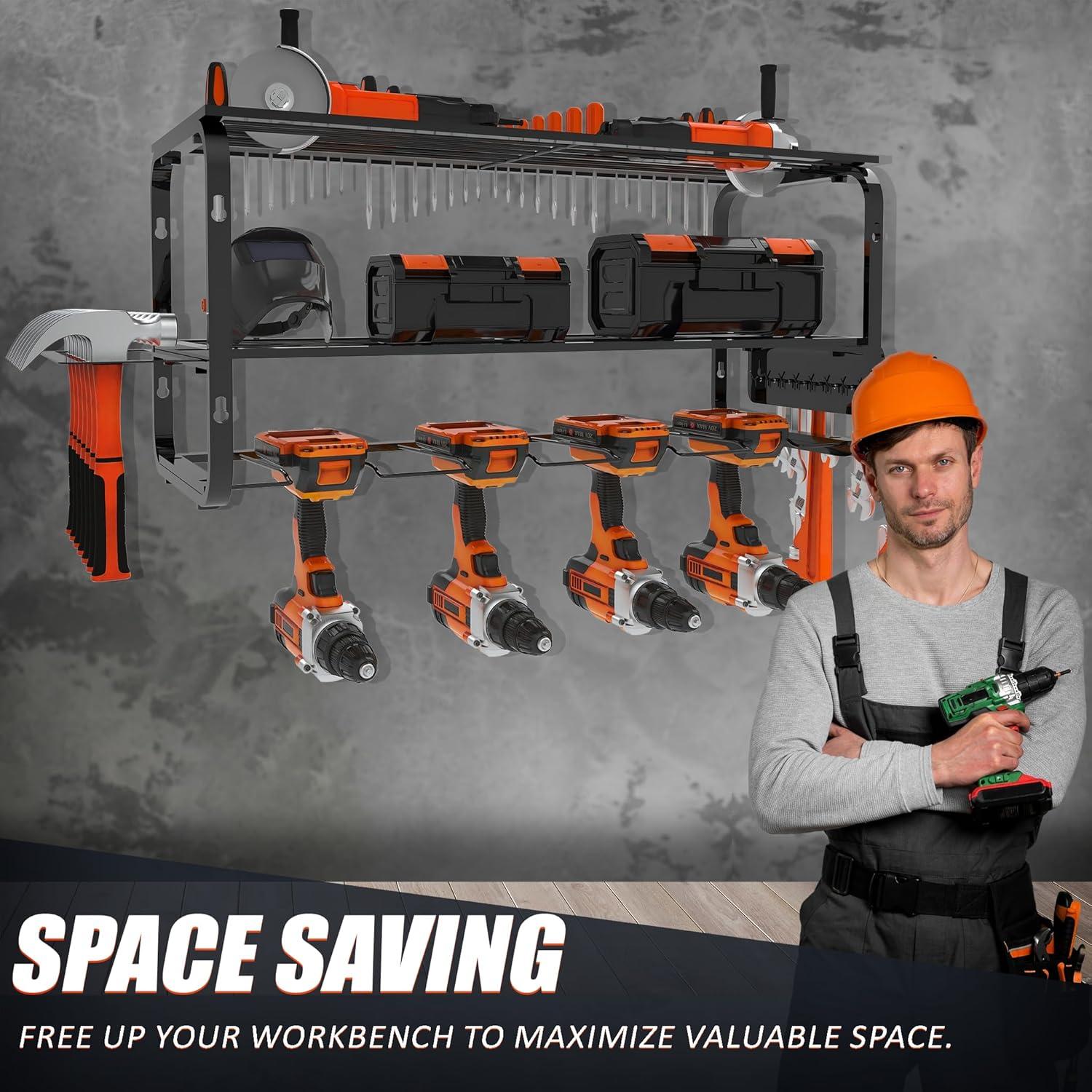 Organizador de Herramientas Zhirxo Montaje en Pared 3 Capas 90 Kg