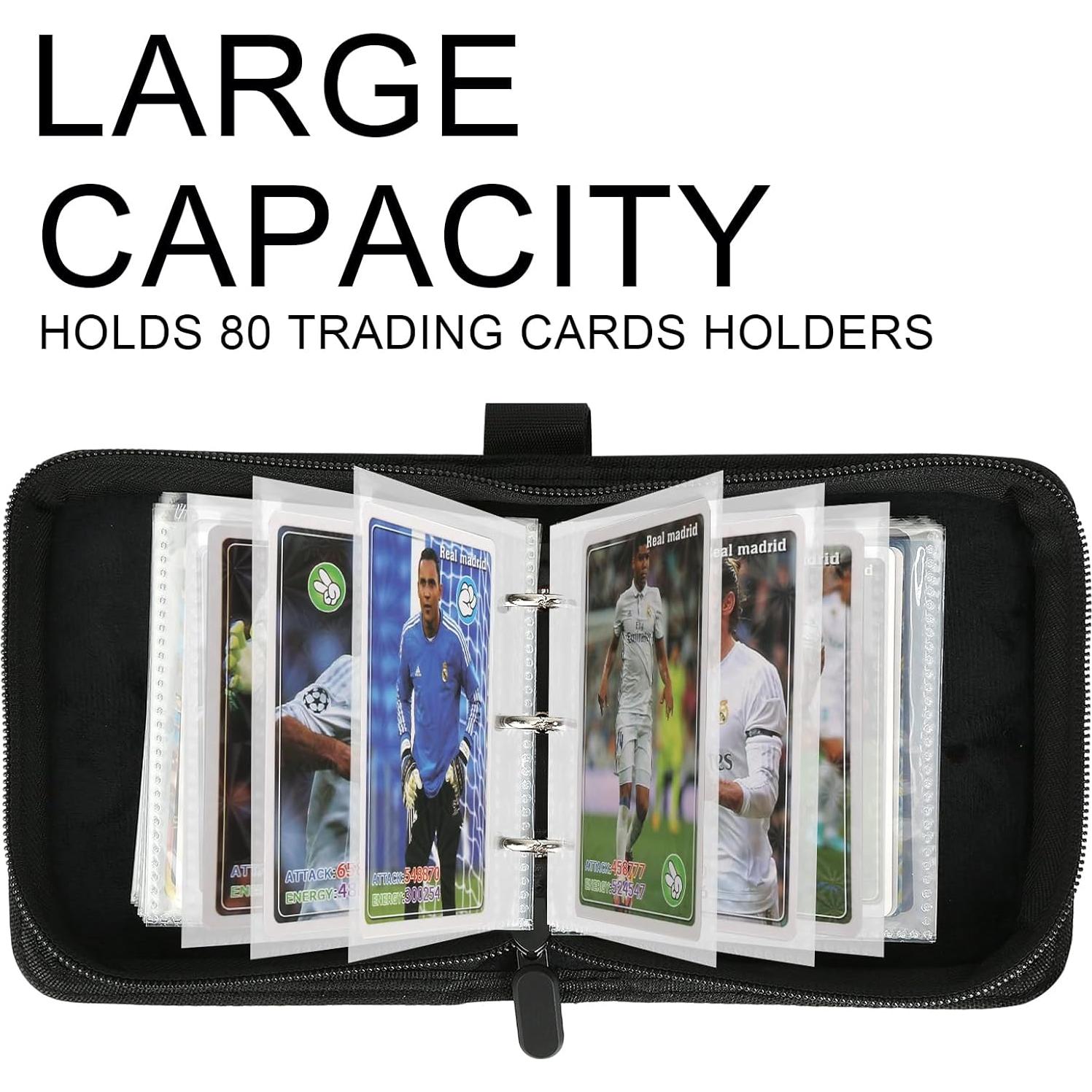 Carpeta de Tarjetas 1 Pocket TRBINDER Negra 80 Bolsillos