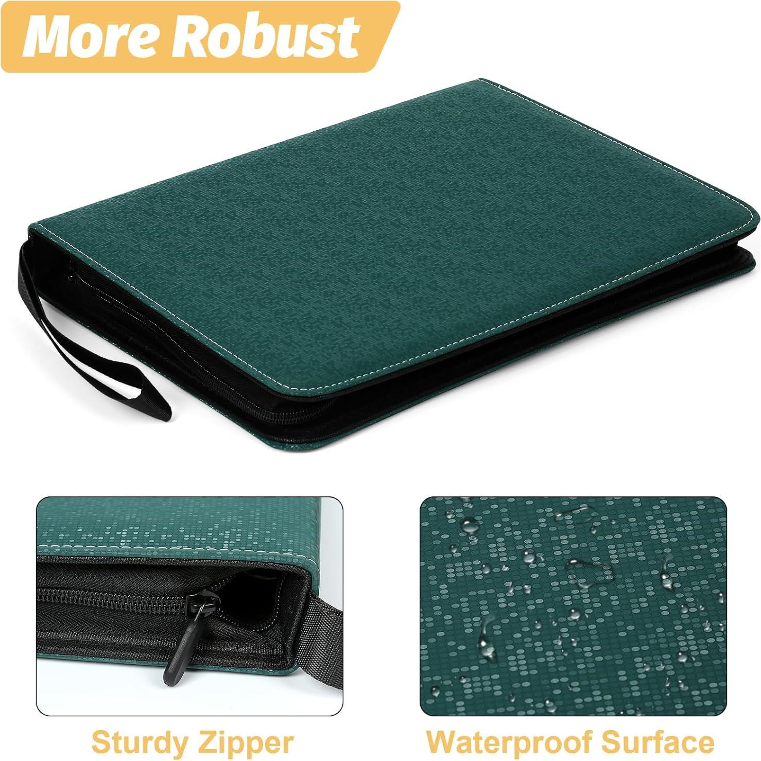 Carpeta de Tarjetas 9 Bolsillos TRADINGBINDER Verde Oscuro