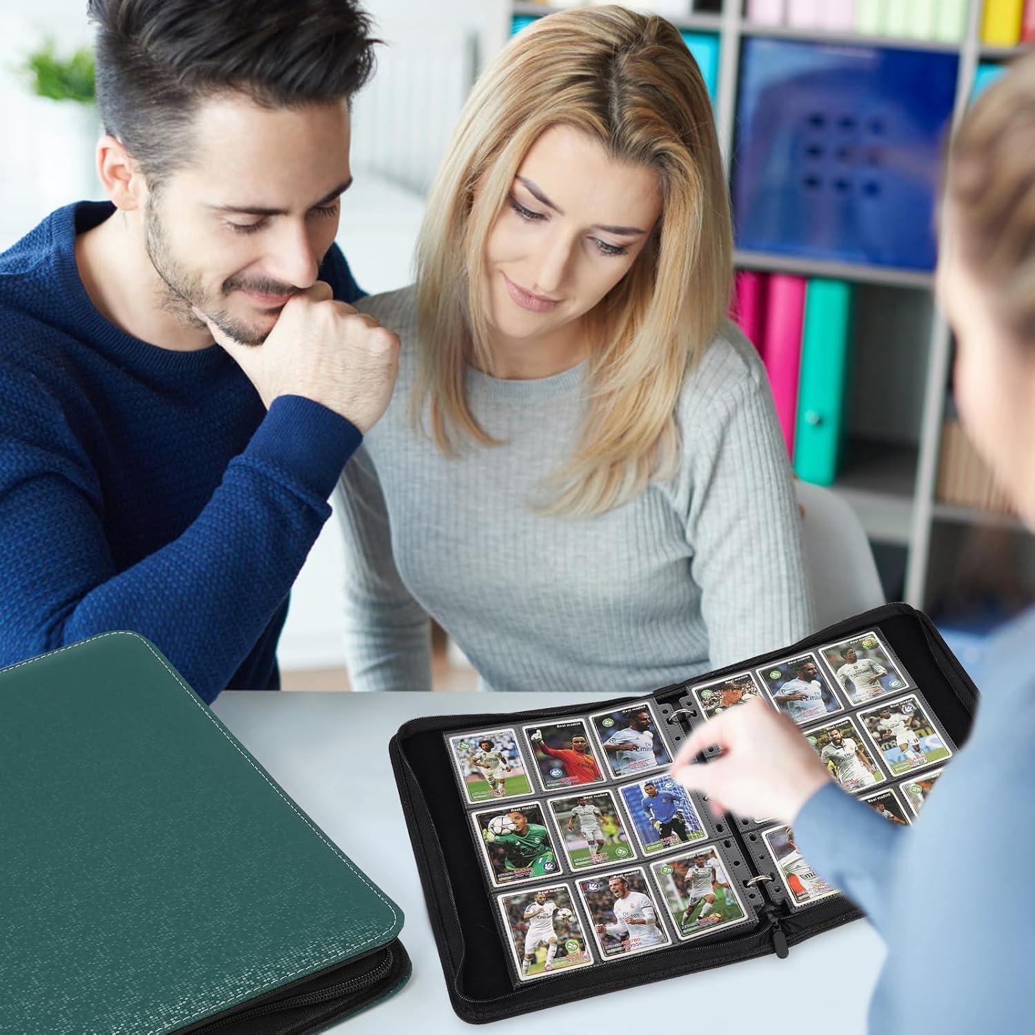 Carpeta de Tarjetas 9 Bolsillos TRADINGBINDER Verde Oscuro