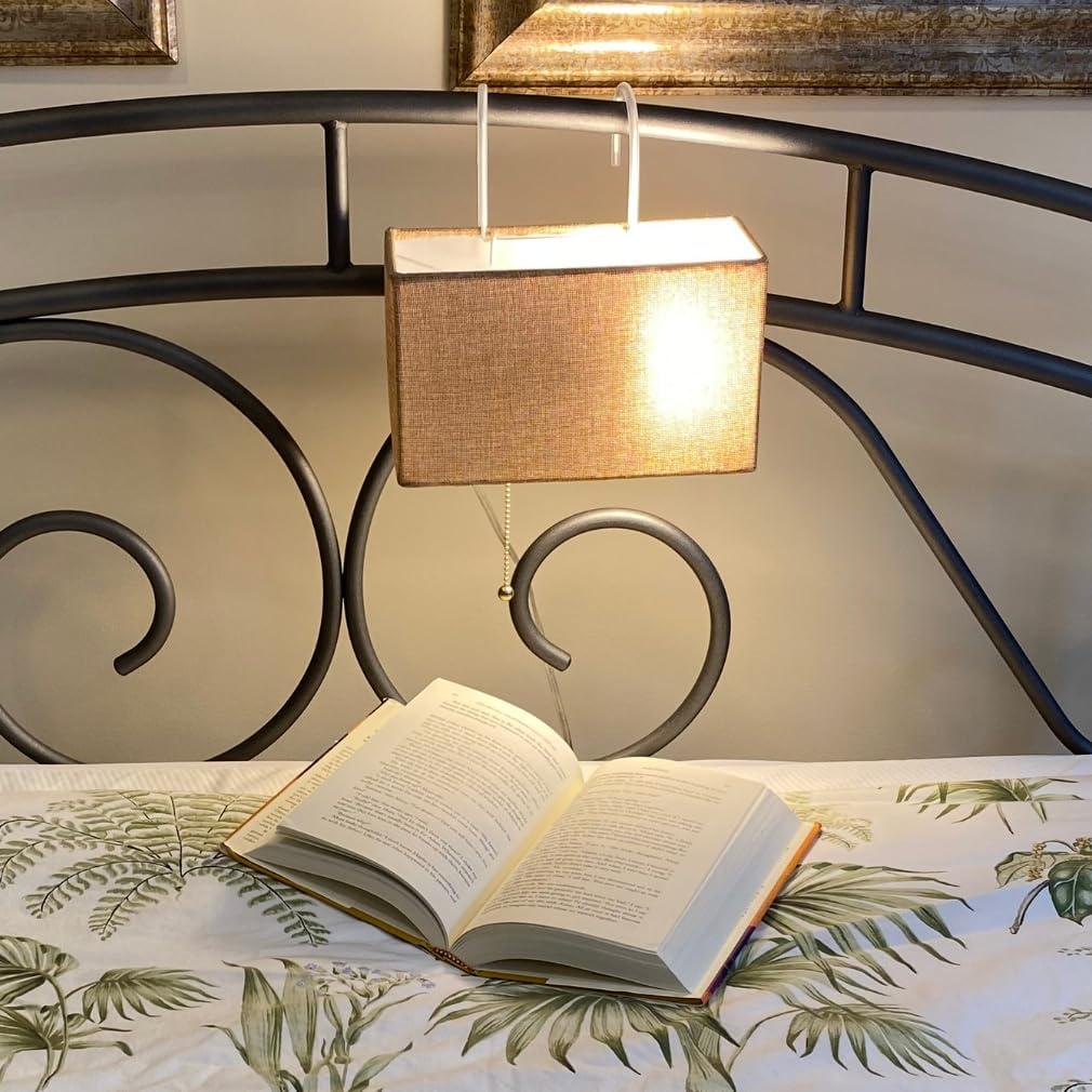 Lámpara de Lectura Colgante Evelots Beige con 2 Ganchos