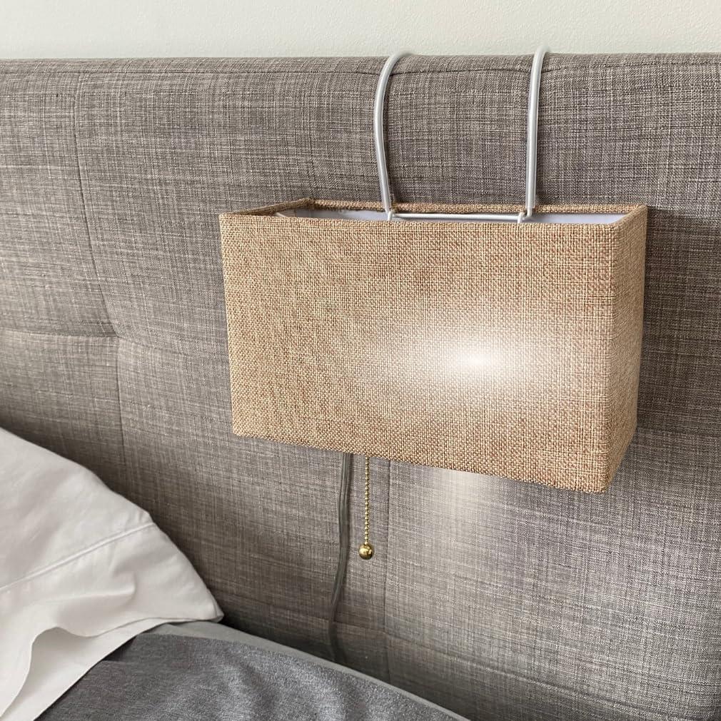 Lámpara de Lectura Colgante Evelots Beige con 2 Ganchos