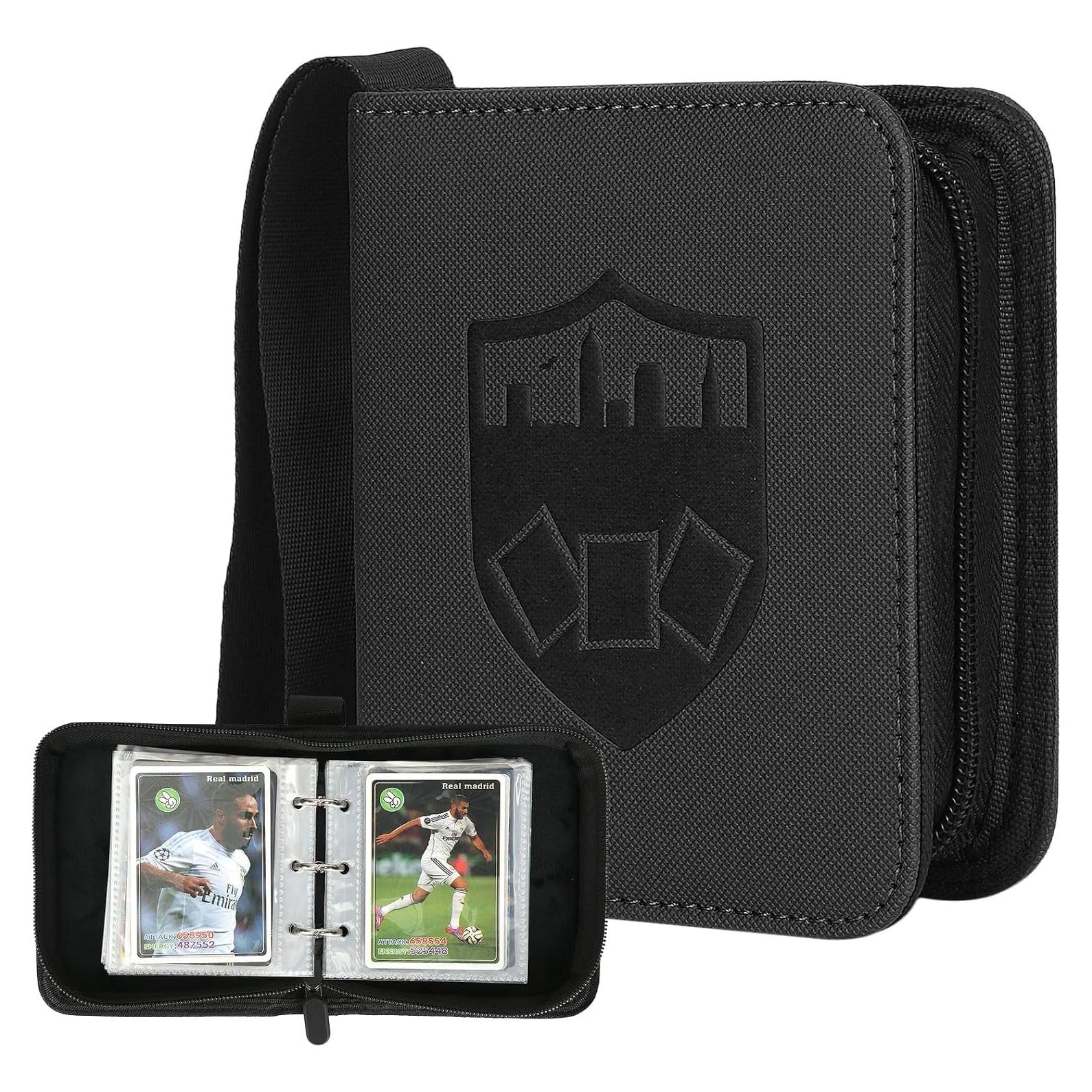 Carpeta de Tarjetas 1 Pocket TRBINDER Negra 80 Bolsillos