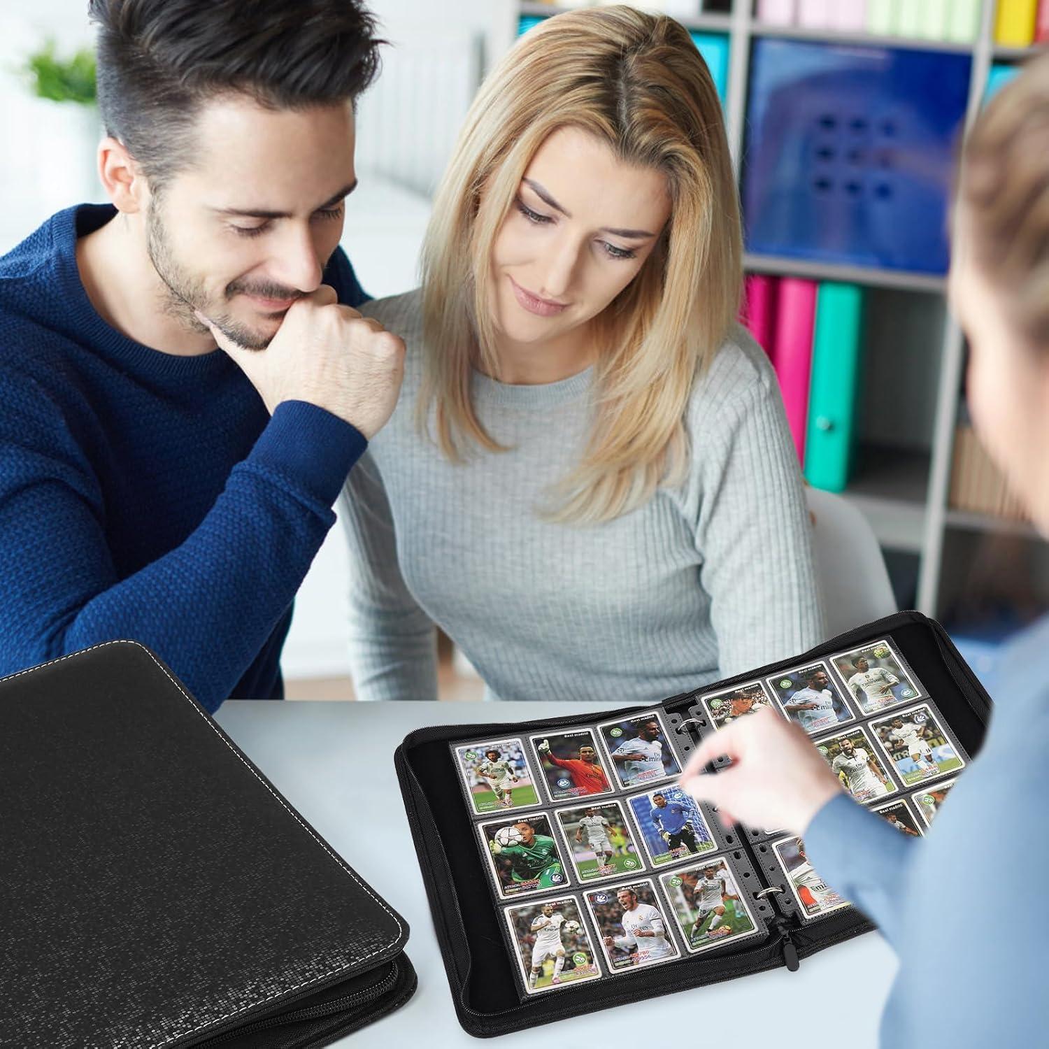 Carpeta de Tarjetas GERMUN 720 Bolsillos Impermeable Negra