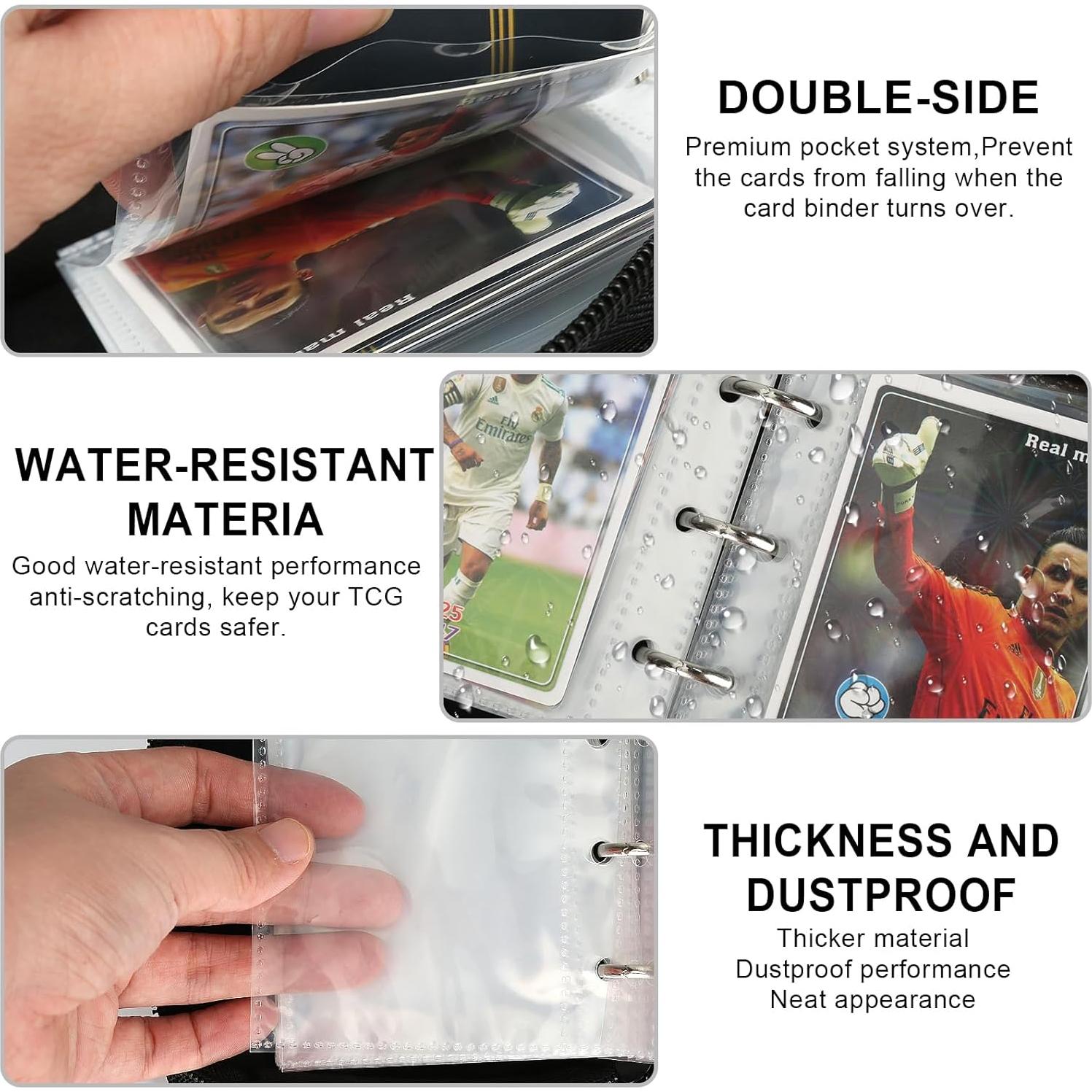 Carpeta de Tarjetas 1 Pocket TRBINDER Negra 80 Bolsillos