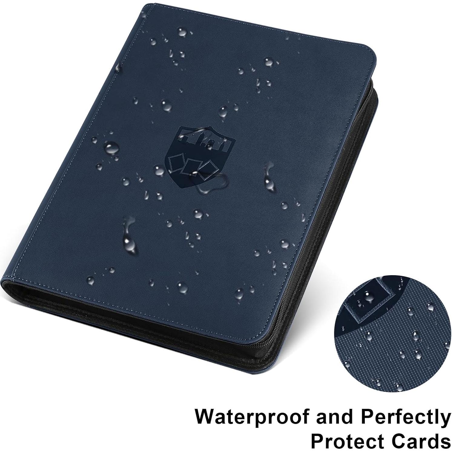 Carpeta de Tarjetas GERMUN 16 Bolsillos Azul Premium