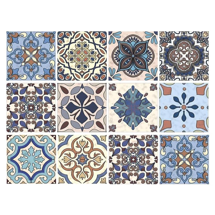 12 Azulejos Adhesivos Vinilo Didauser 15x15cm Decoración Hogar
