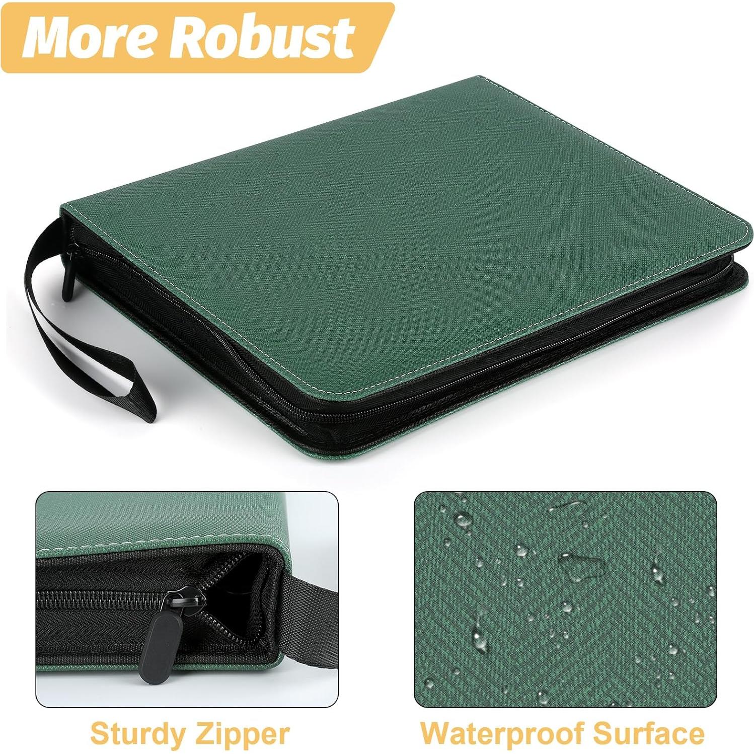 Carpeta de Tarjetas TRADINGBINDER 720 Bolsillos Verde Oscuro