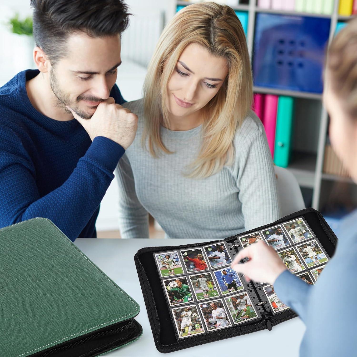 Carpeta de Tarjetas TRADINGBINDER 720 Bolsillos Verde Oscuro