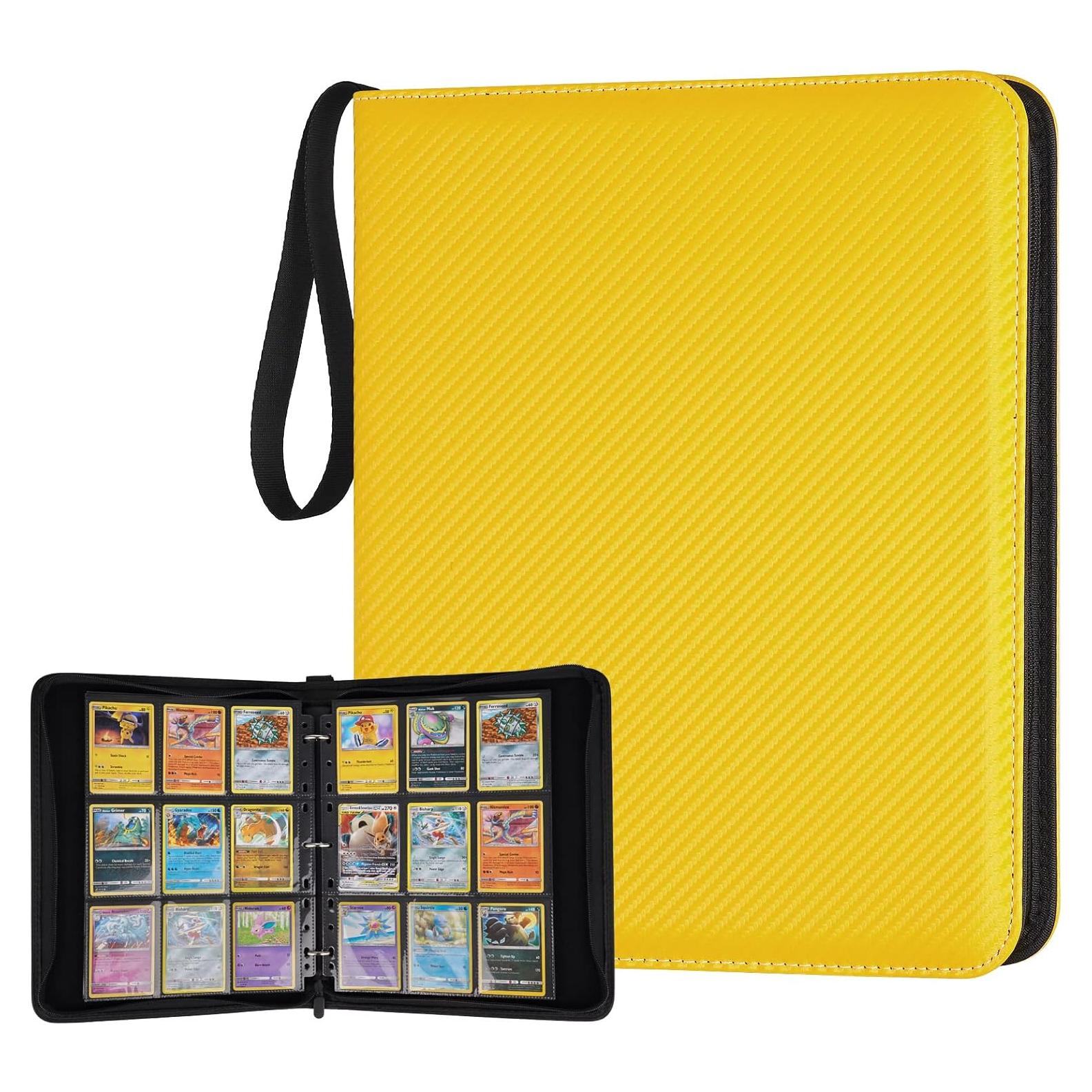 Carpeta de Tarjetas TRADINGBINDER Amarillo 720 Bolsillos