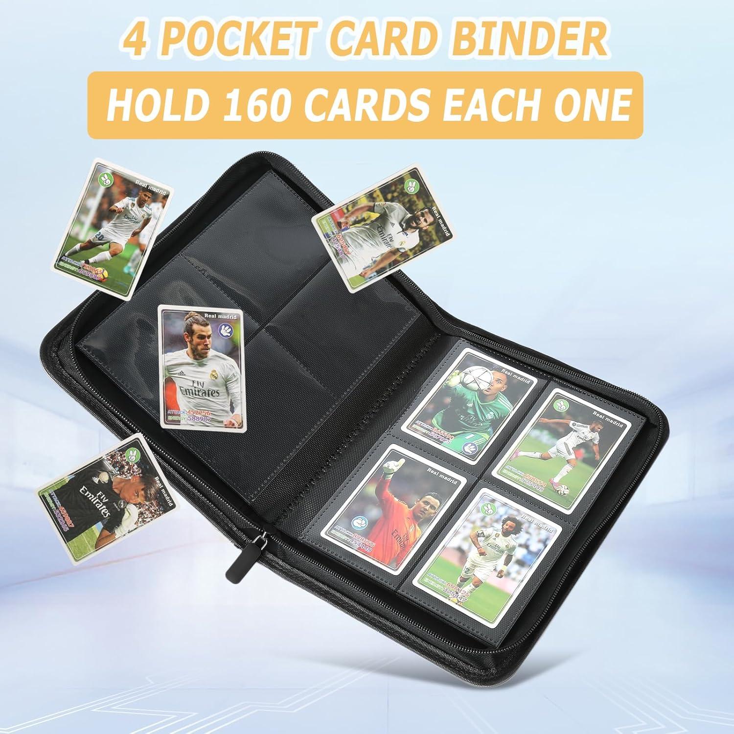 Carpeta de Tarjetas GERMUN PU 4 Bolsillos para 160 Tarjetas