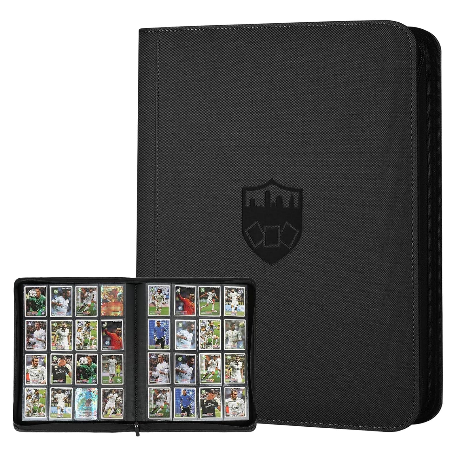 Carpeta de Tarjetas GERMUN 16 Bolsillos Negra Premium